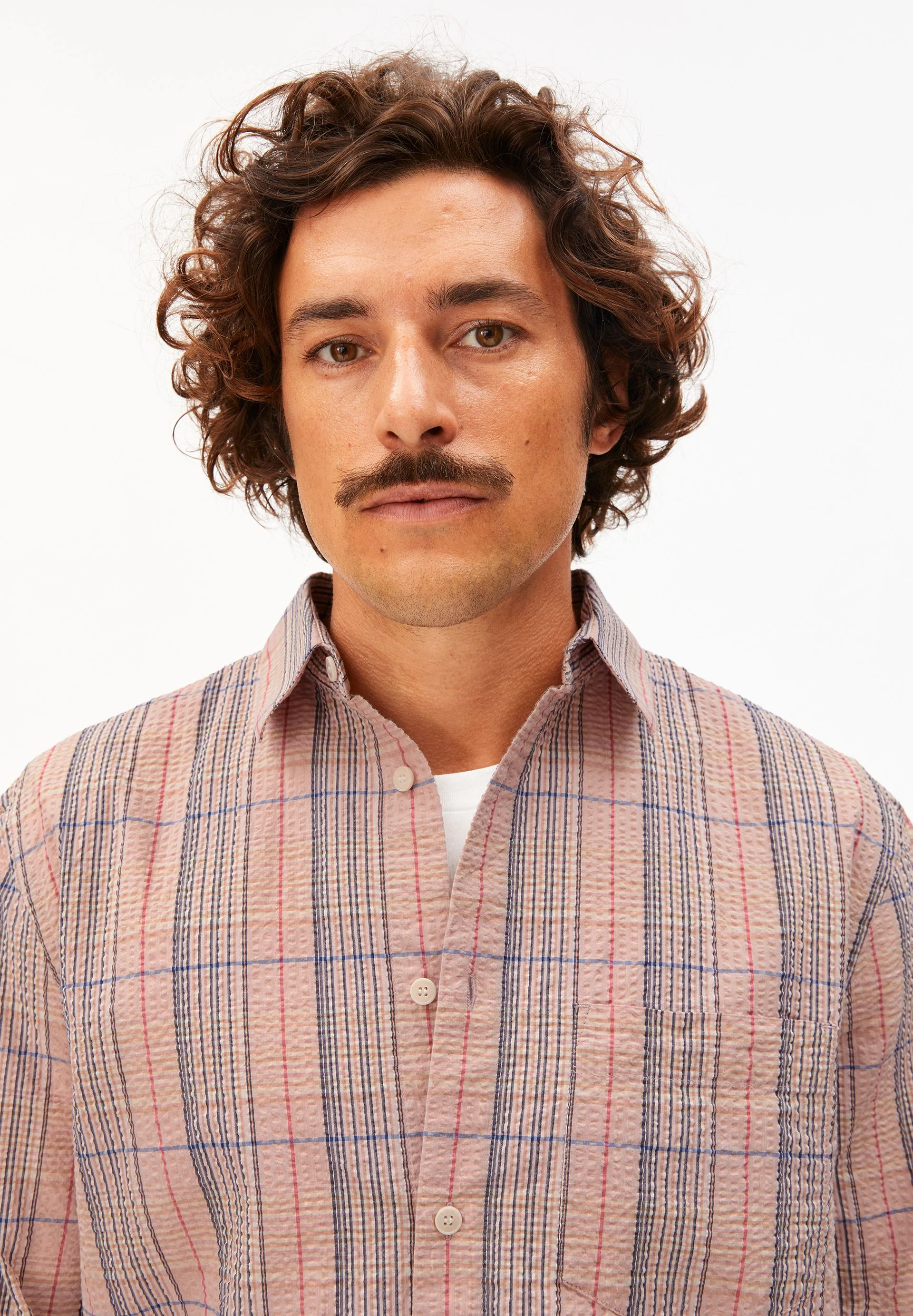 KARIERTES LANGARMHEMD | washed berry - Image 3