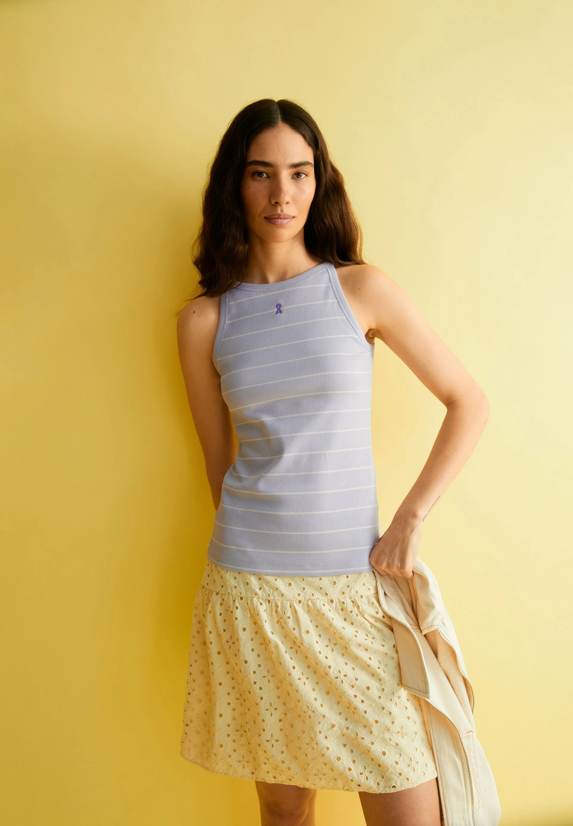 KATAALIN FINE STRIPES | soft lilac - Image 4