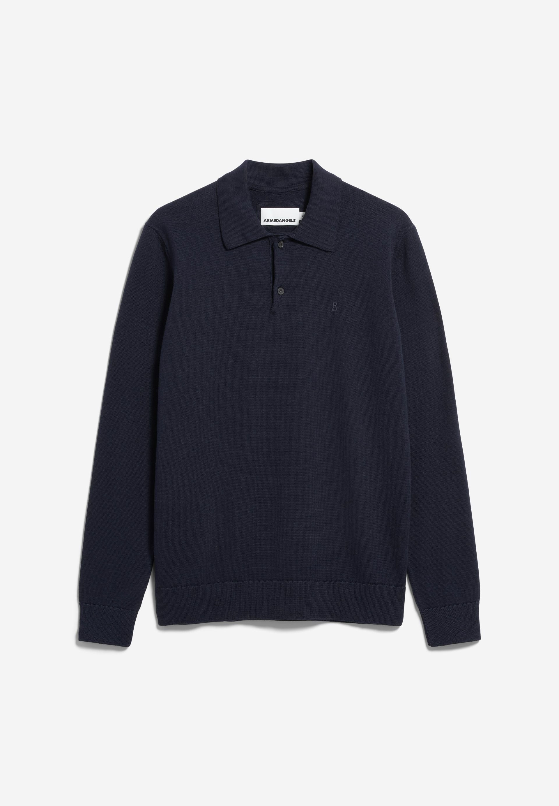 LANGARM-STRICKPOLOSHIRT | night sky - Image 6