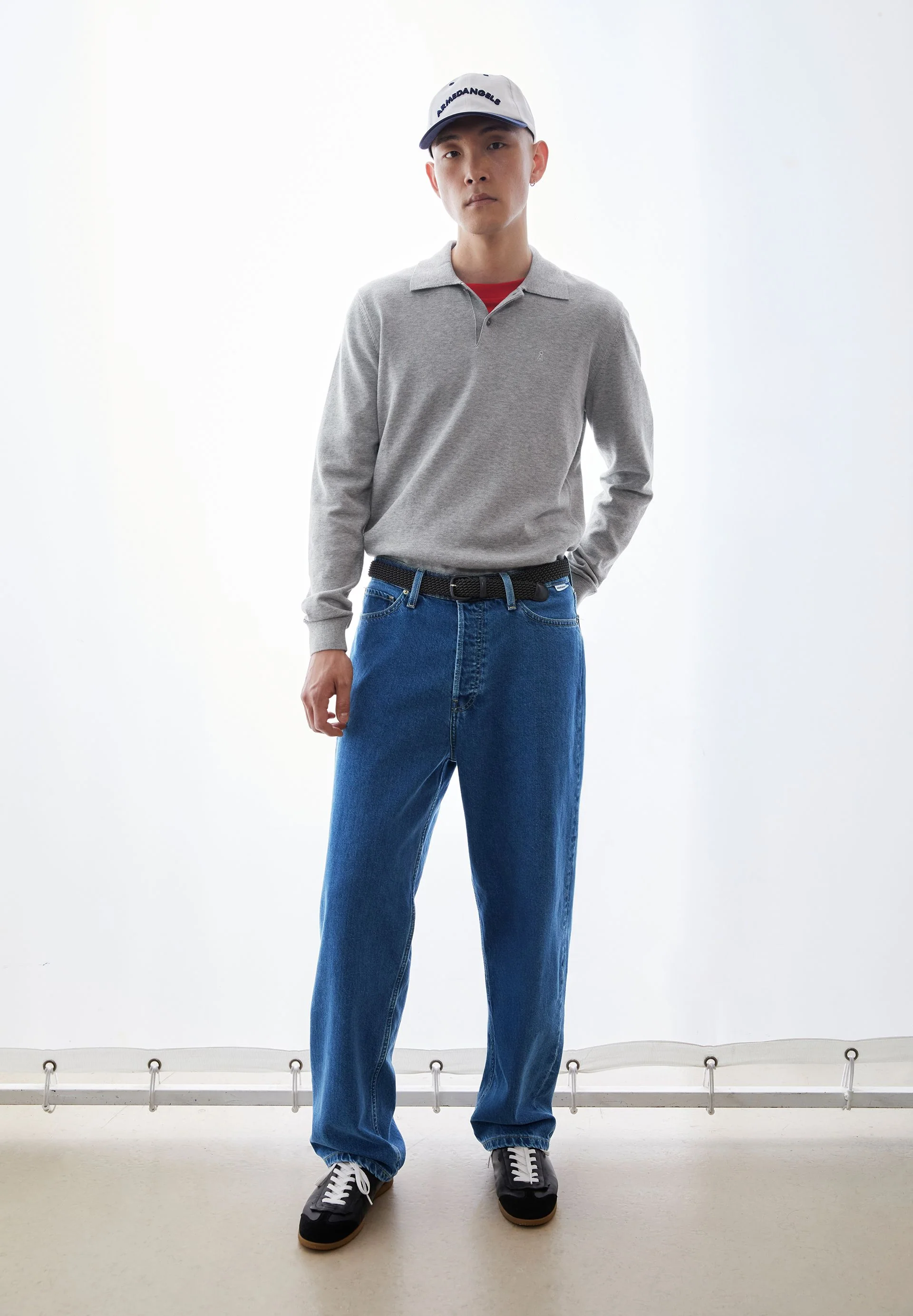 LANGARM-STRICKPOLOSHIRT | silver melange - Image 4