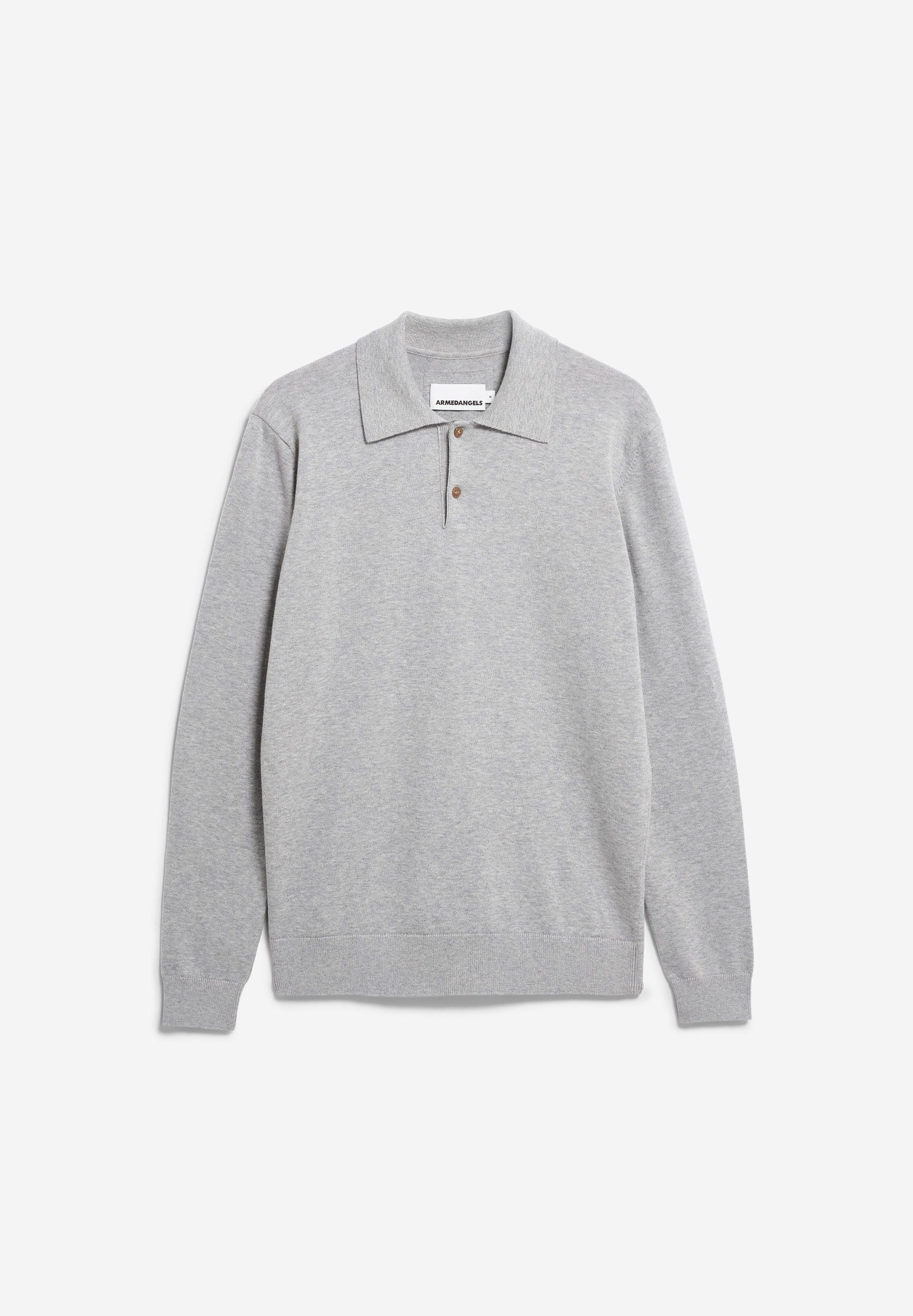 LANGARM-STRICKPOLOSHIRT | silver melange - Image 6