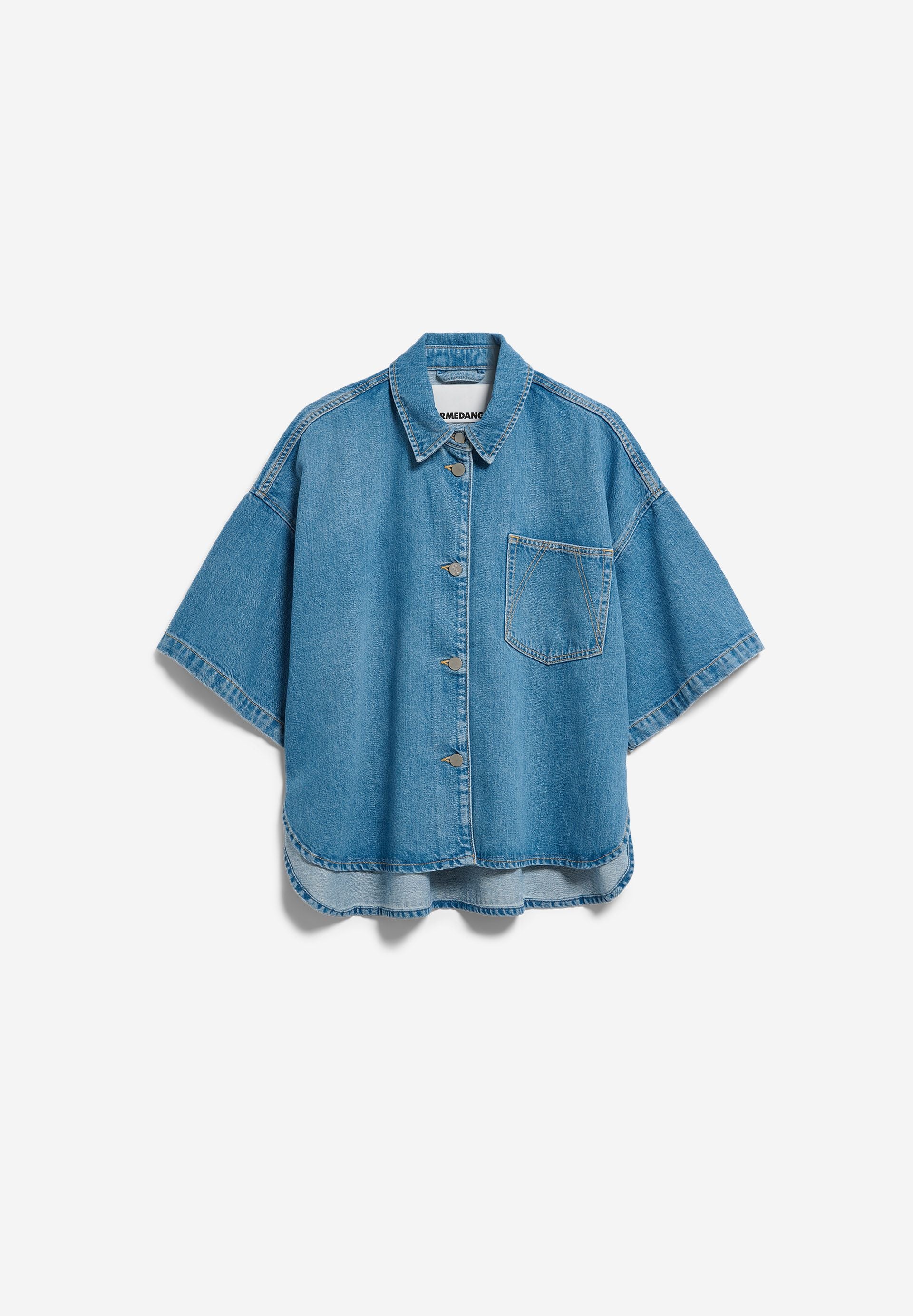 KÜRZÄRMLIGES JEANS-OVERSHIRT | laguna - Image 6