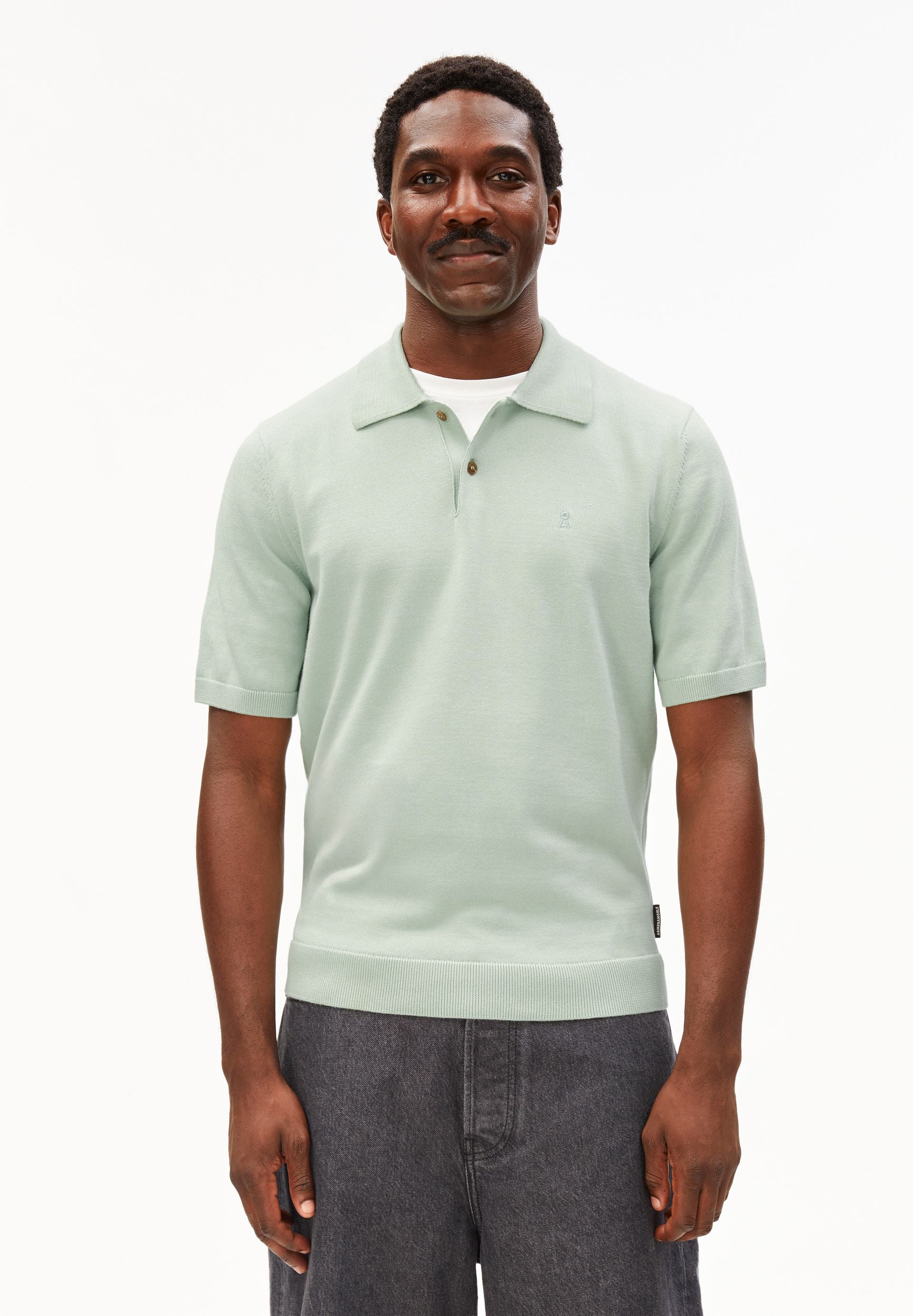 KURZÄRMLIGES STRICKPOLOSHIRT - Image 3