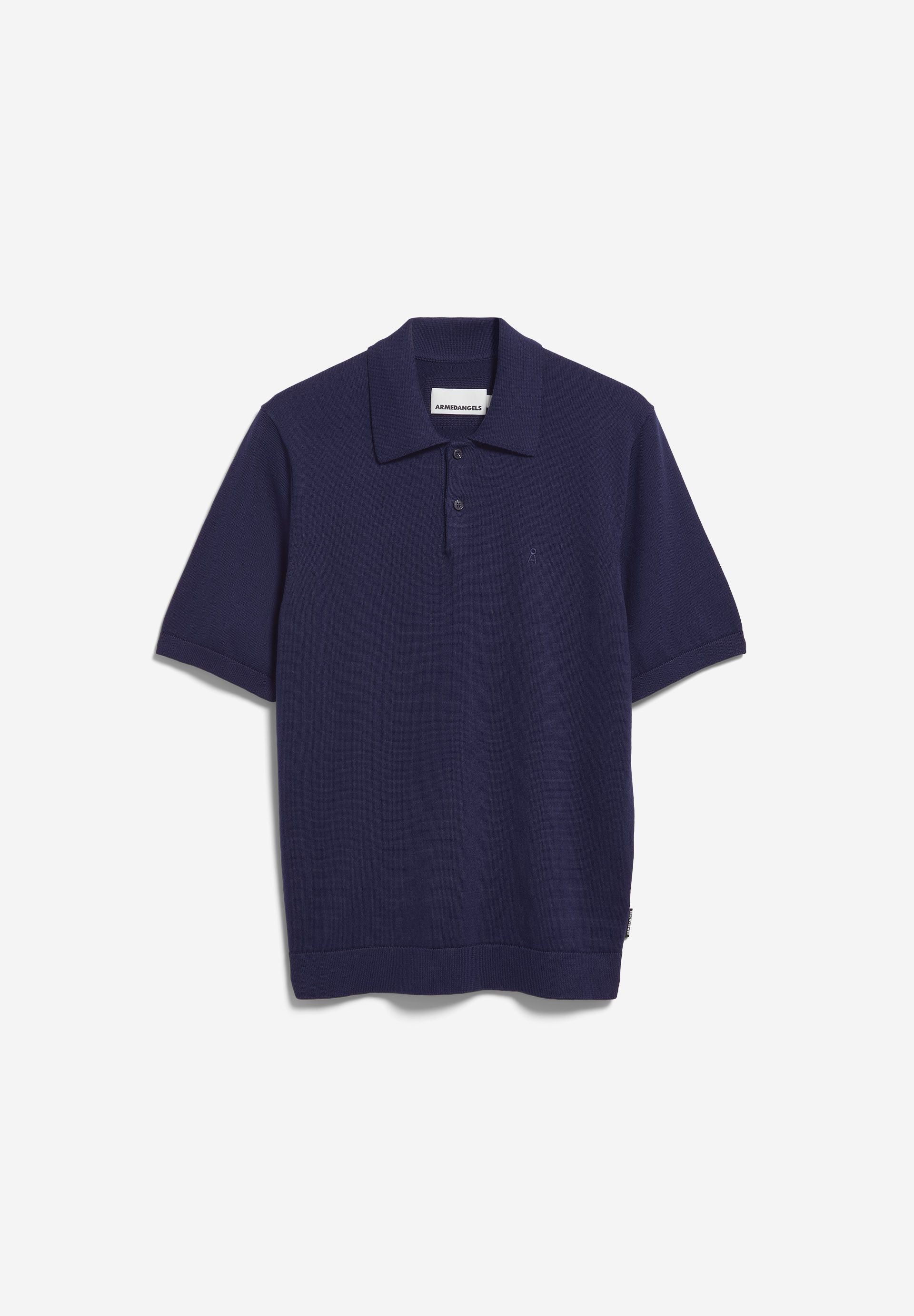KURZÄRMLIGES STRICKPOLOSHIRT | tinted navy - Image 6