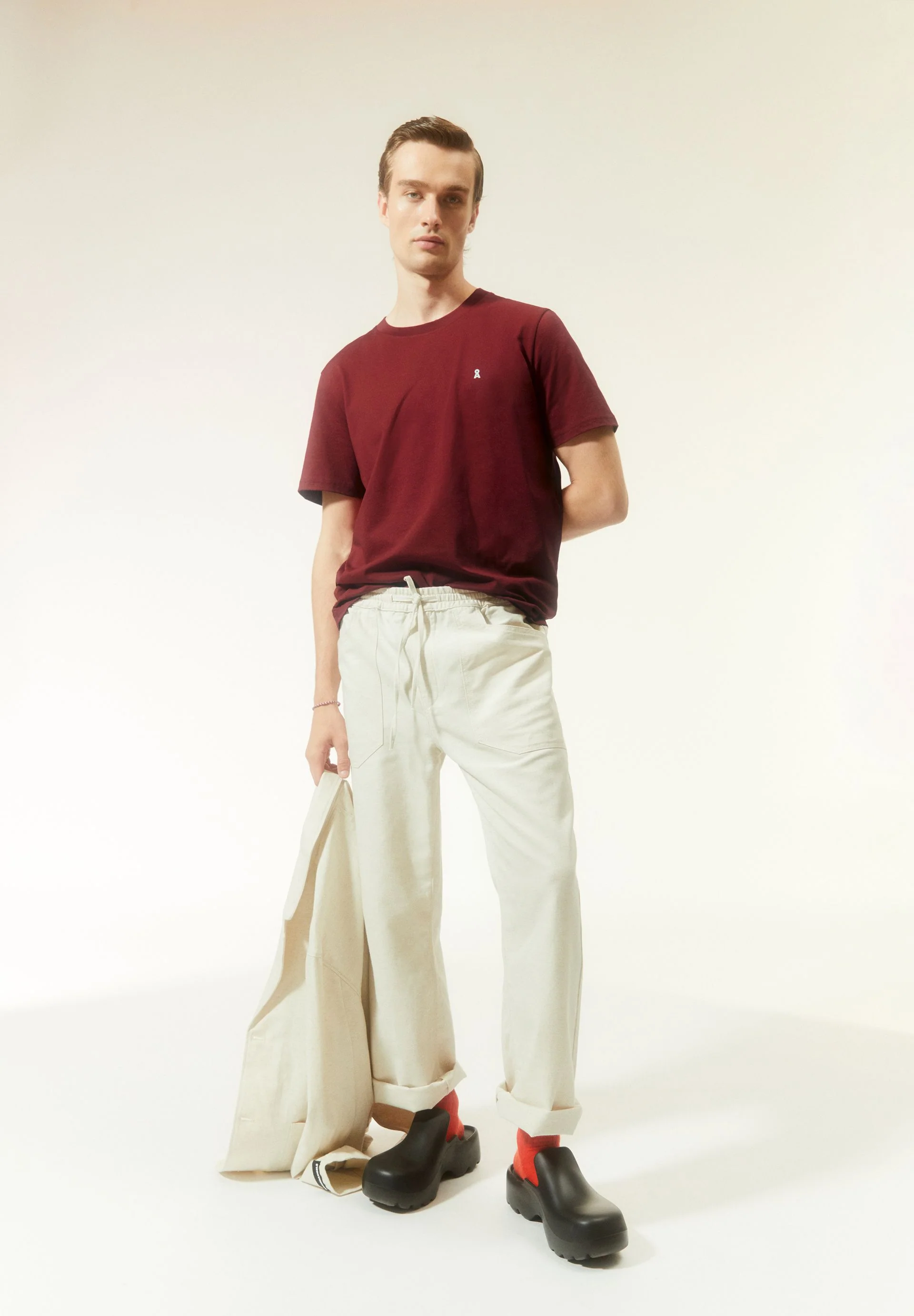 LAARON T-SHIRT | dark crimson - Image 4