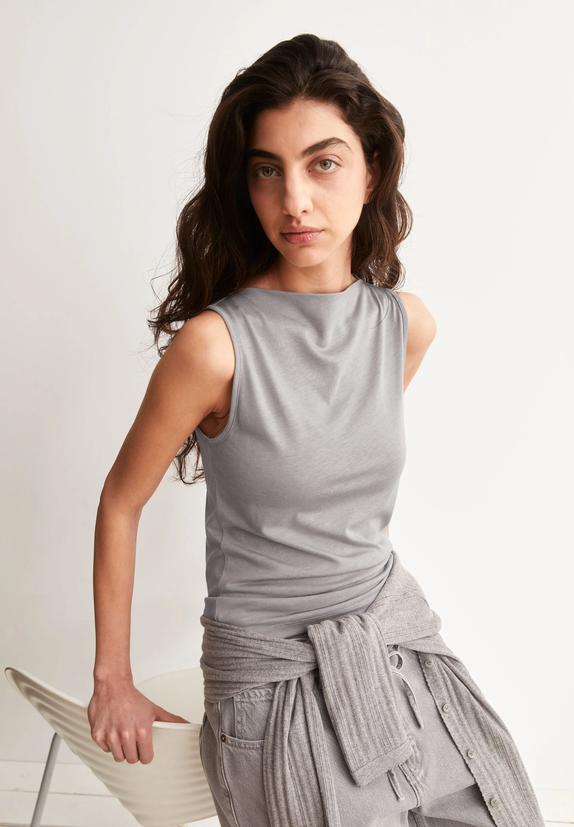 LAMINIAA TOP | seal grey - Image 4