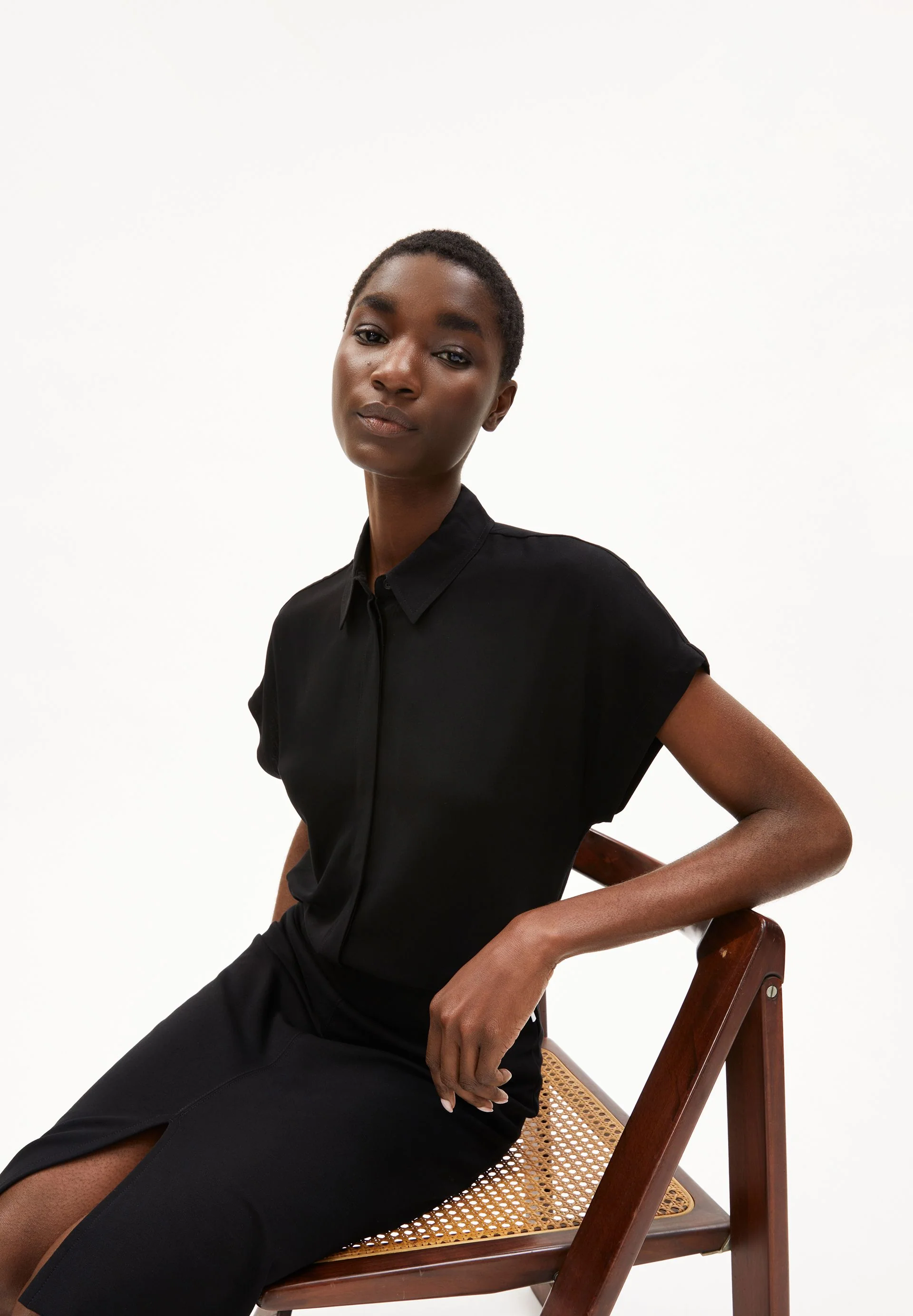 LARISAANA BLUSE | black - Image 4