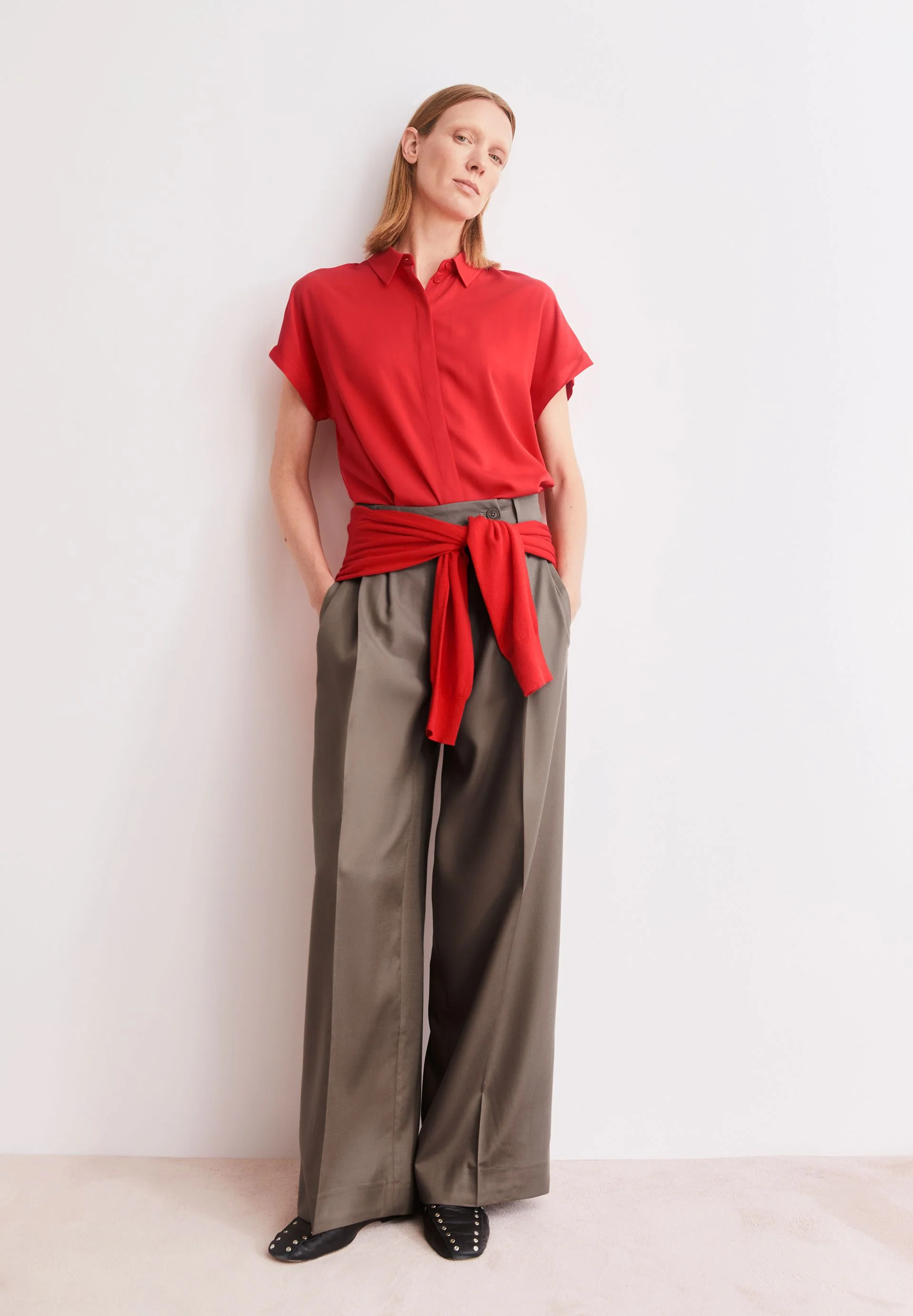 LARISAANA BLUSE | mars red - Image 4
