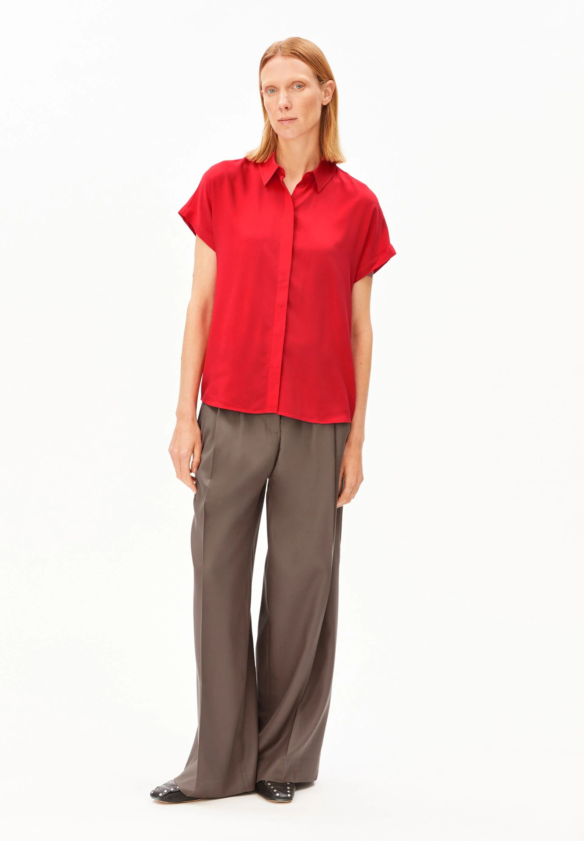 LARISAANA BLUSE | mars red - Image 5