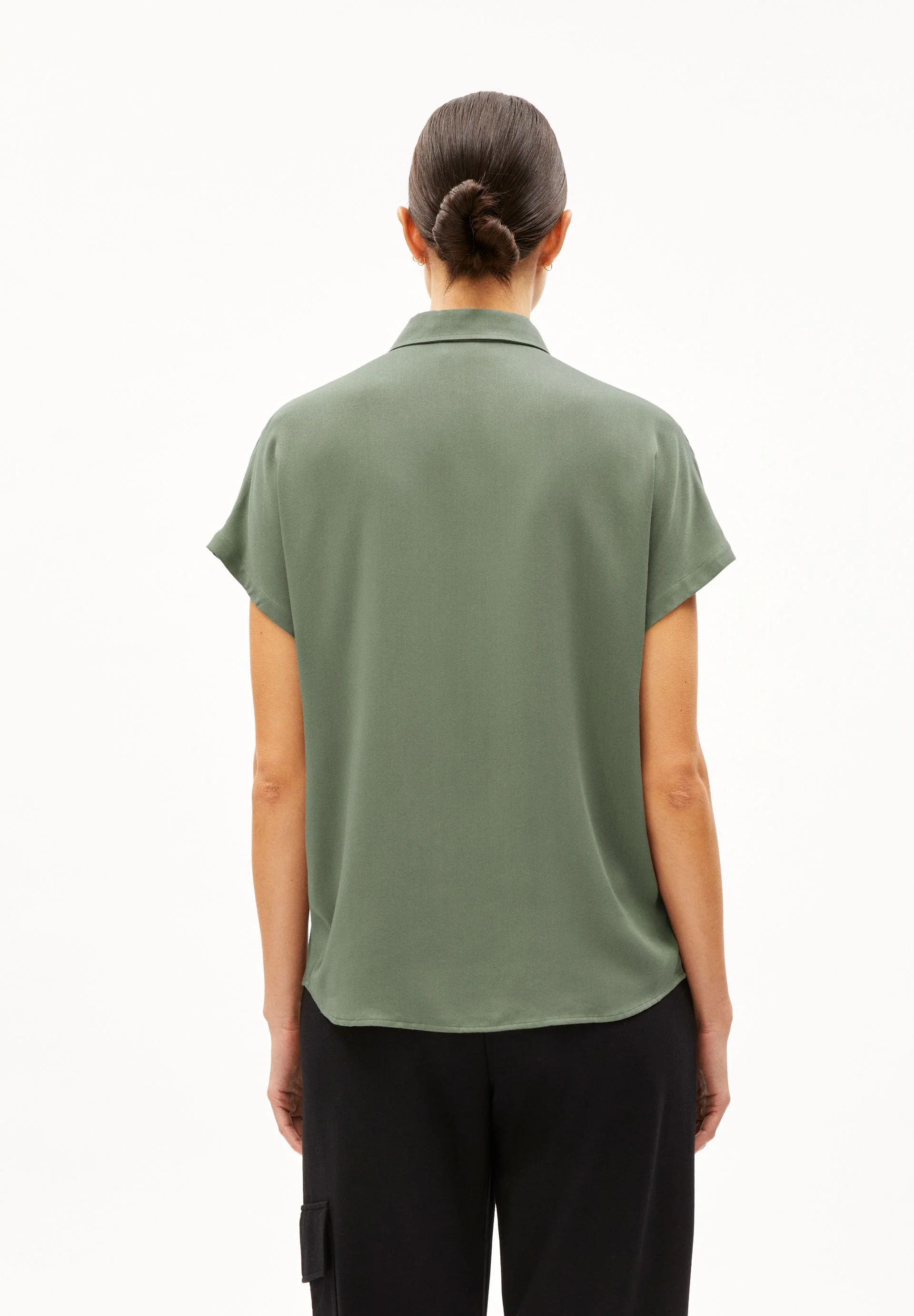 LARISAANA BLUSE | grey green - Image 2