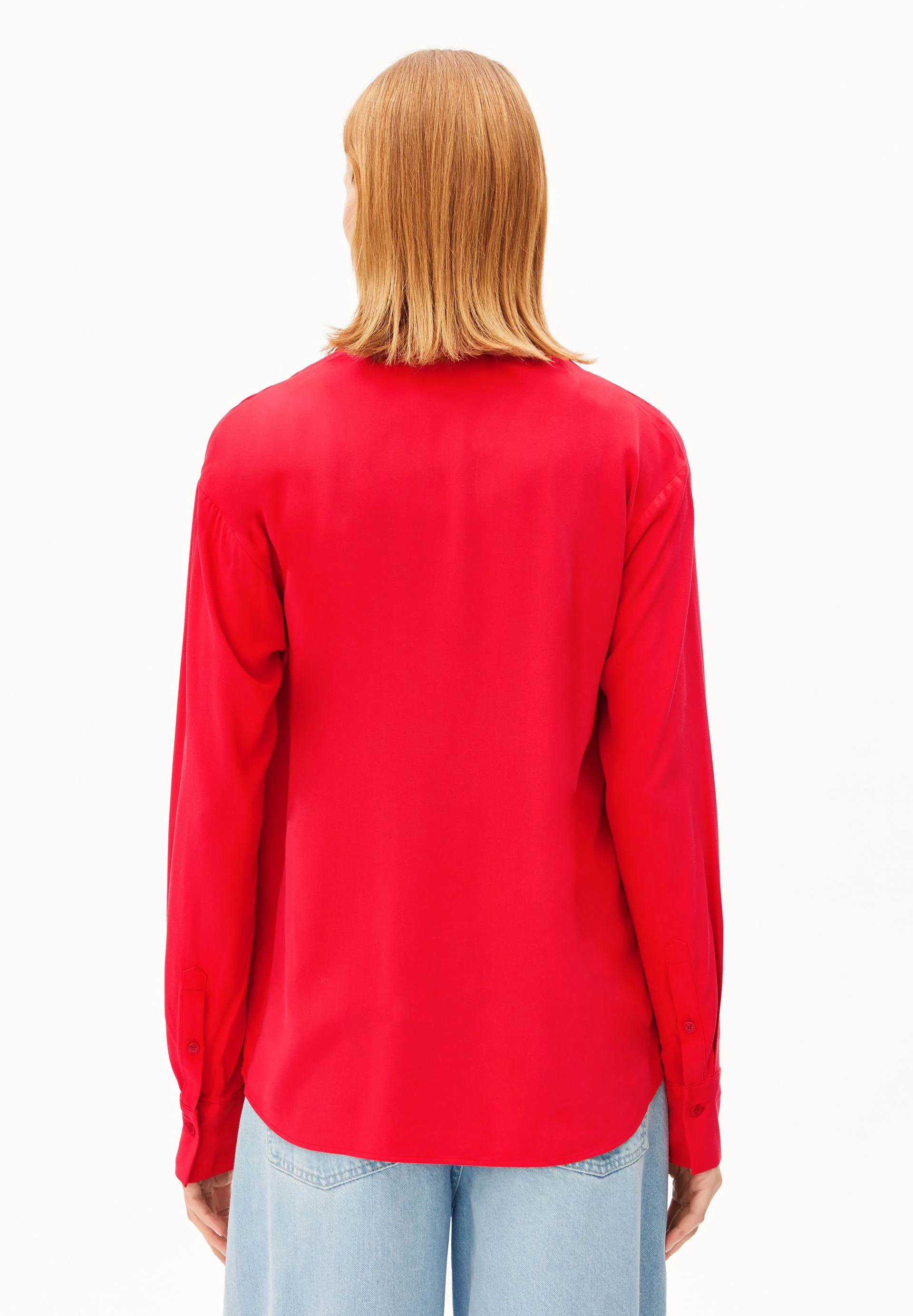 LARISAANA LANGARMBLUSE | mars red - Image 2
