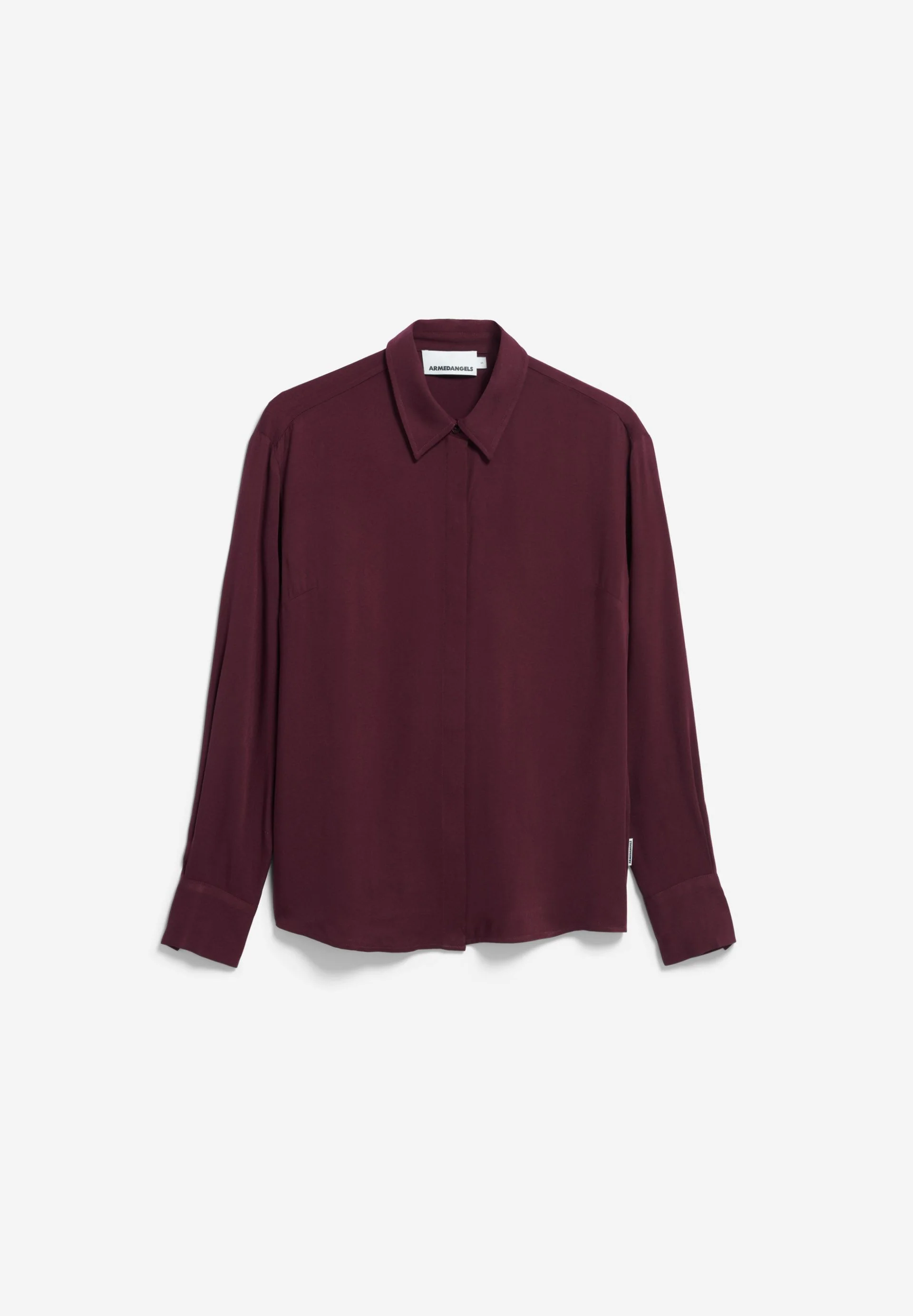LARISAANA LANGARMBLUSE | dark cranberry - Image 6