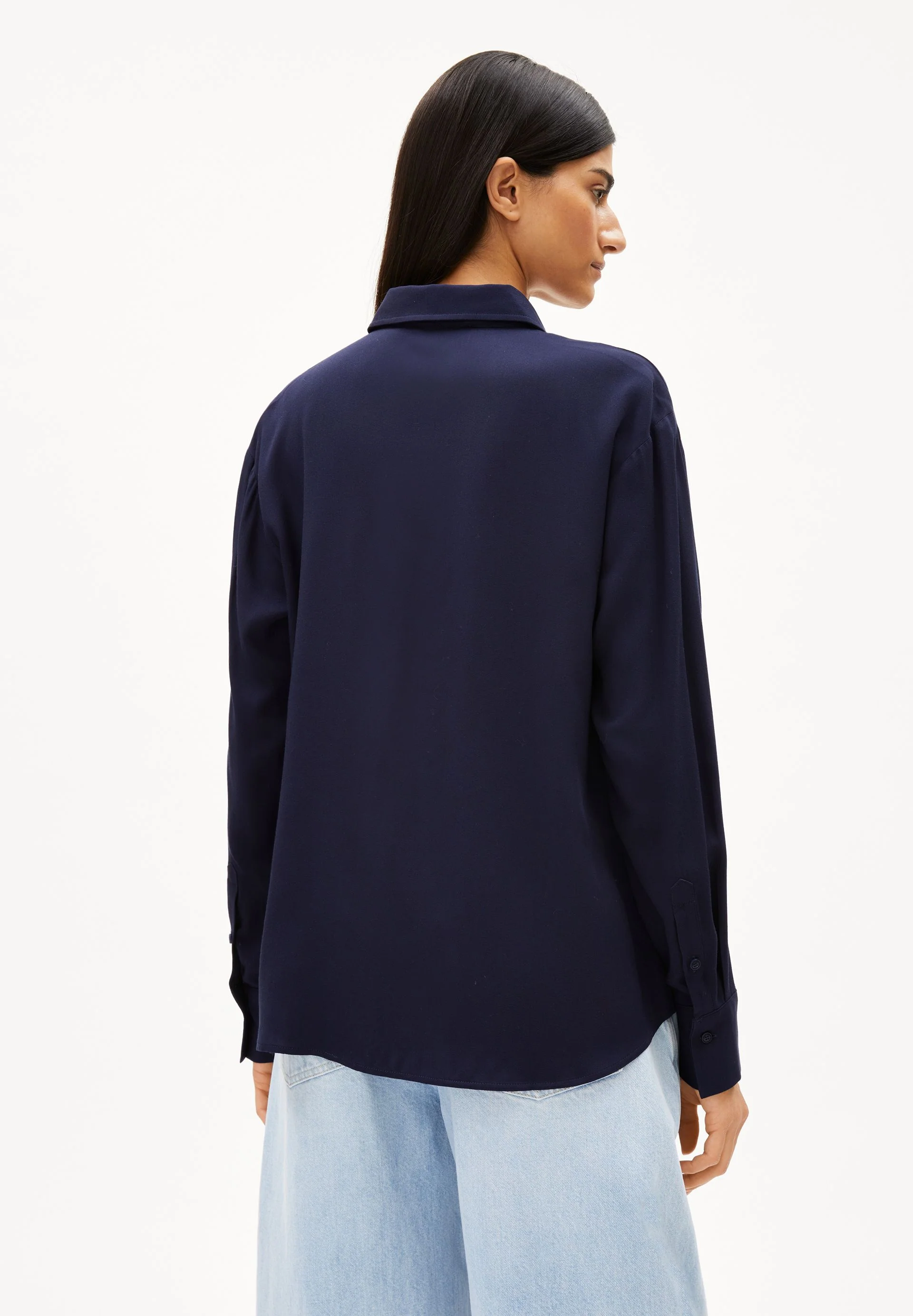 LARISAANA LANGARMBLUSE | tinted navy - Image 2
