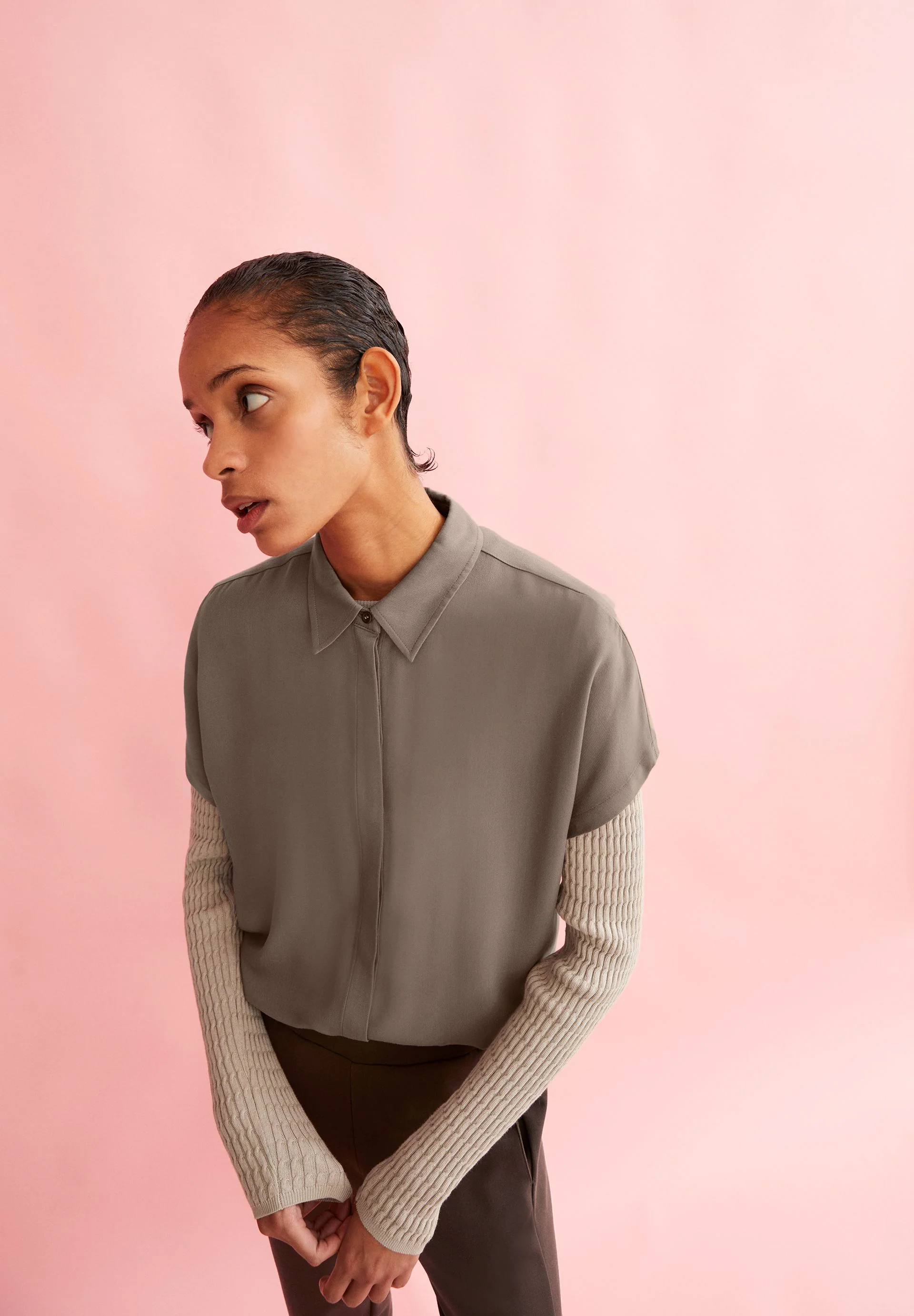 LARISAANA BLUSE | muddy water - Image 4