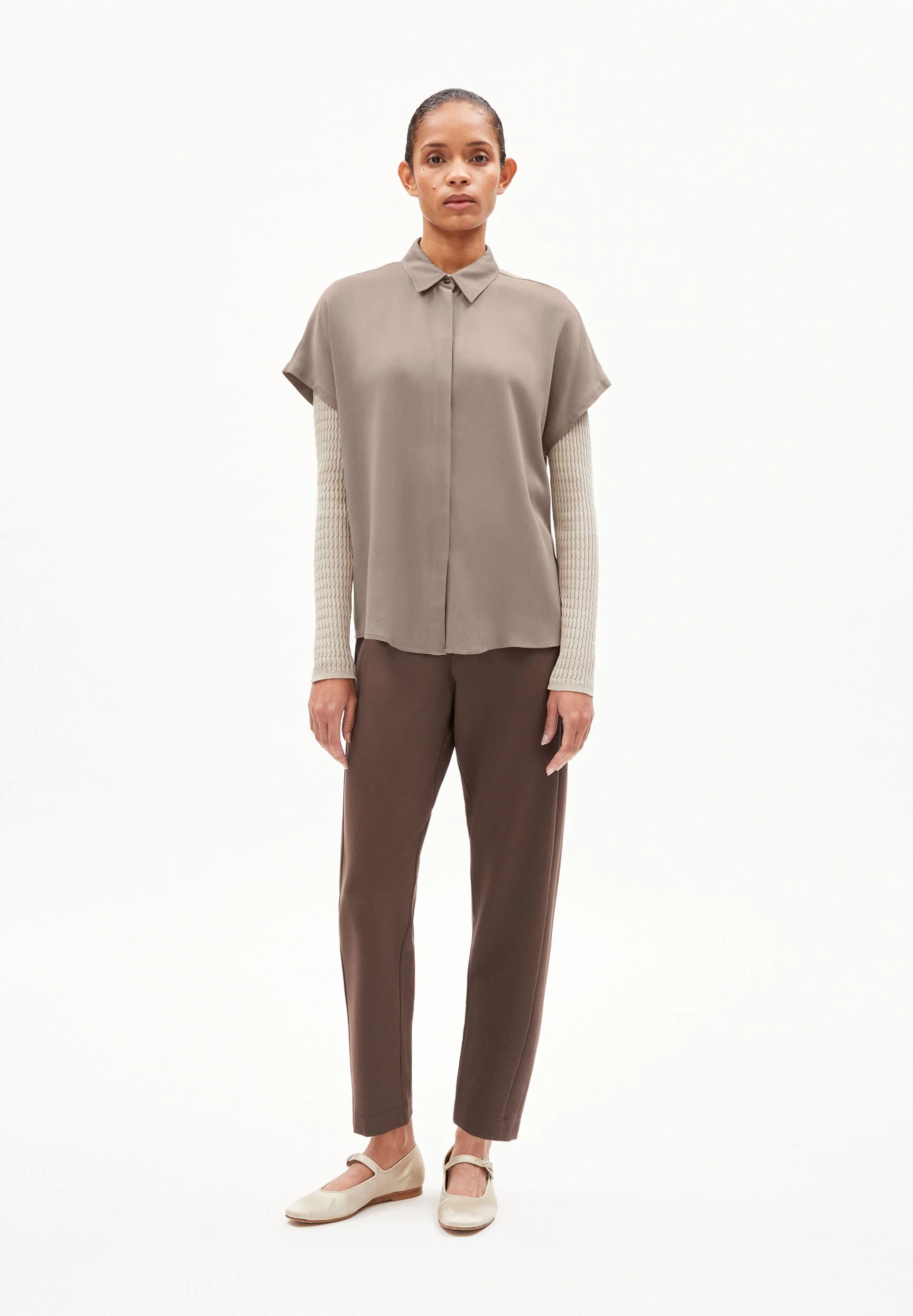 LARISAANA BLUSE | muddy water - Image 5