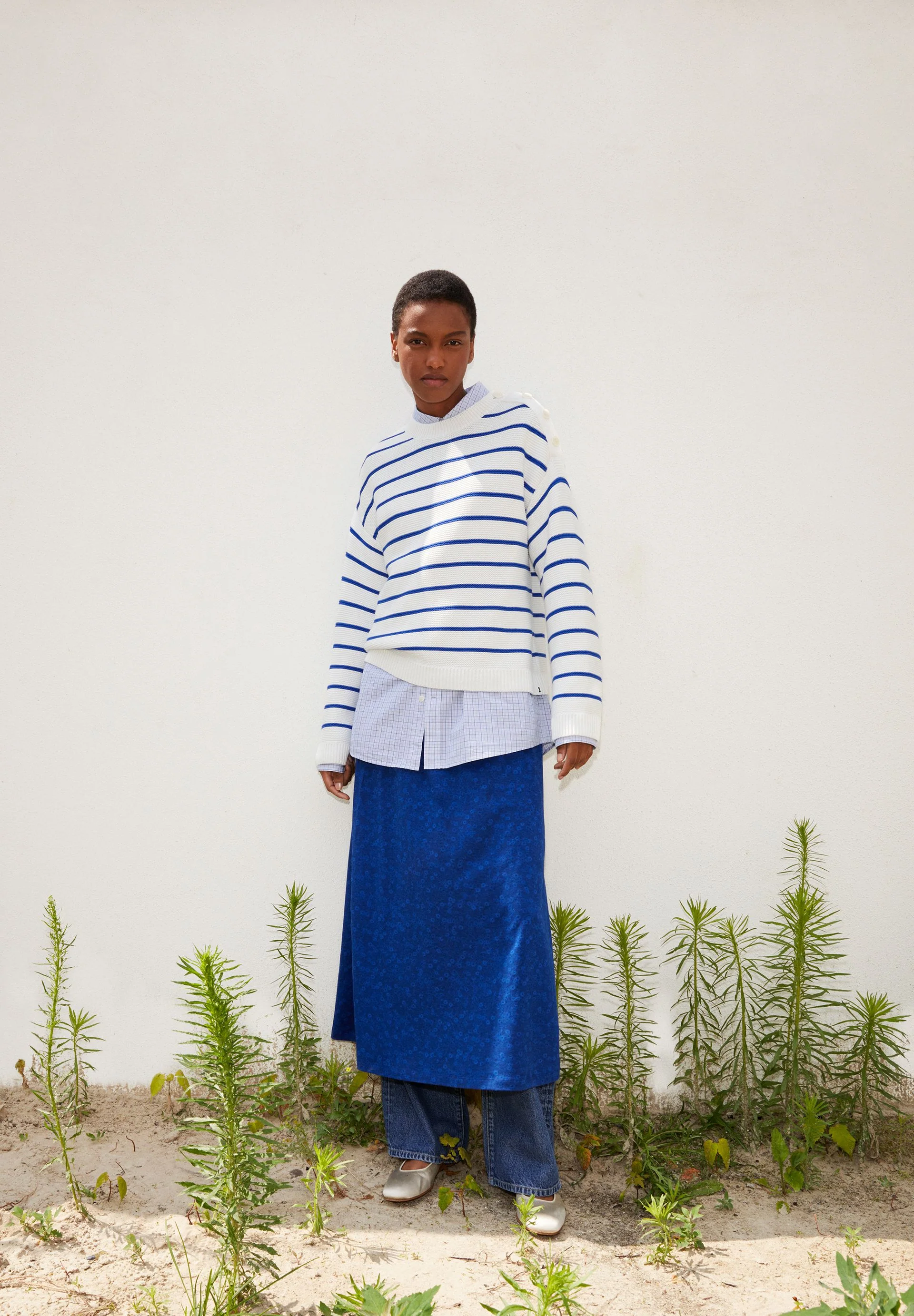 LAVINAAS STRIPED | off white-dynamo blue - Image 4