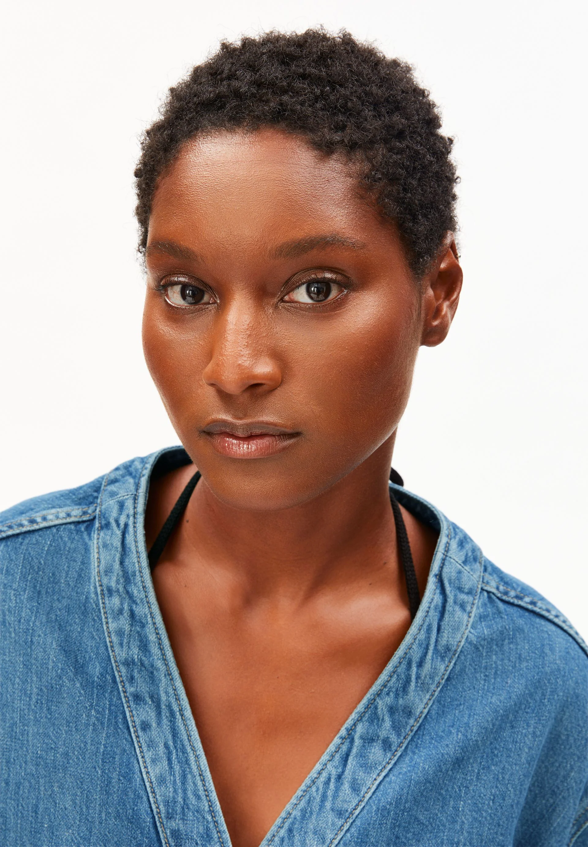 LEINEN-MIX JEANSJACKE | sea salt - Image 3