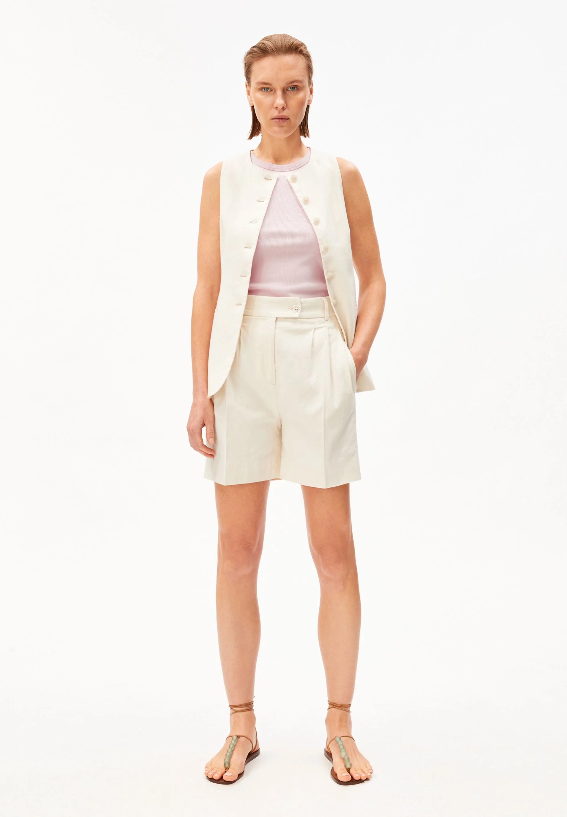 LEINEN-MIX KAAYUA SHORTS | undyed - Image 5