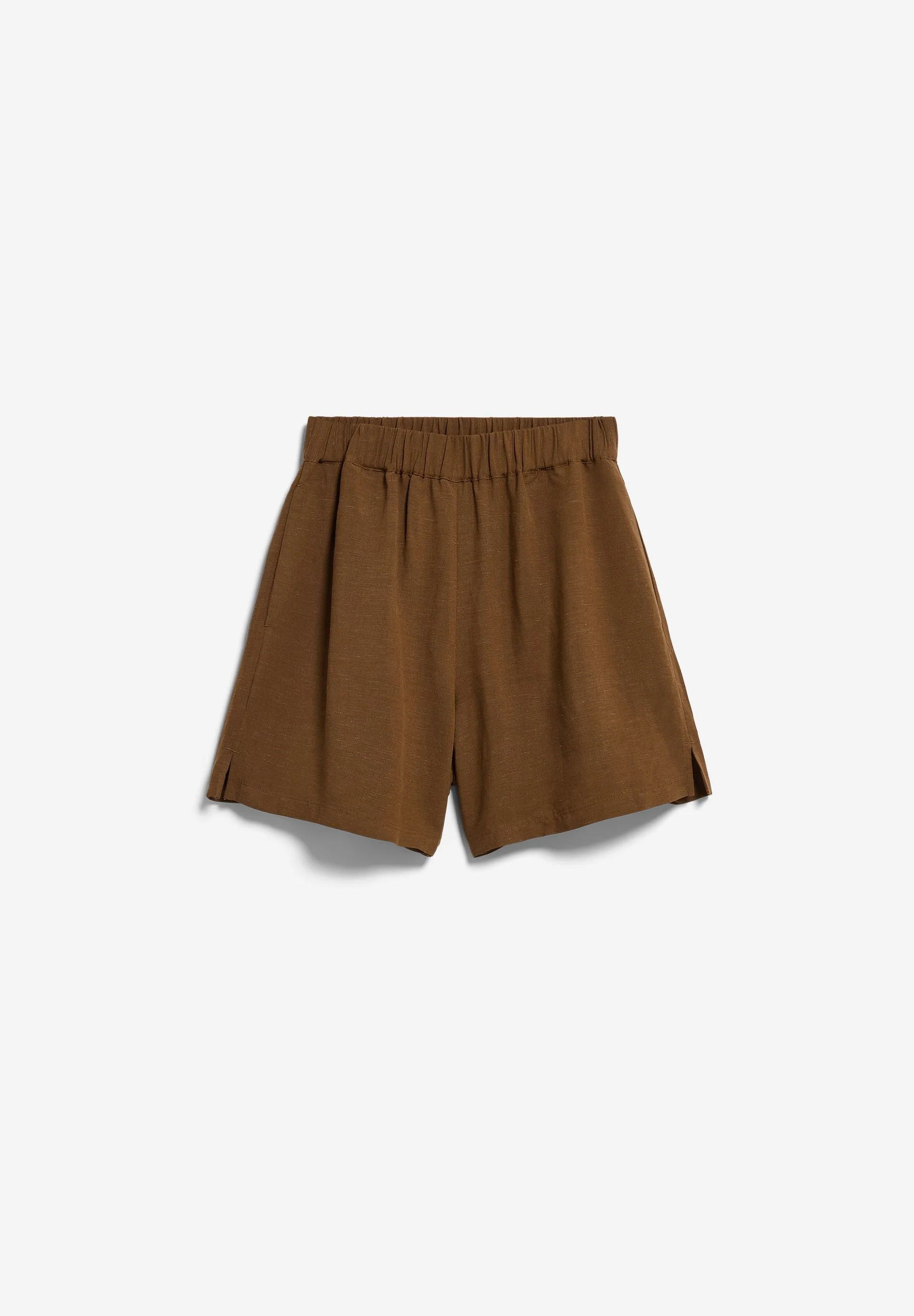 LEINEN-MIX PULL-ON SHORTS | dried palm - Image 6