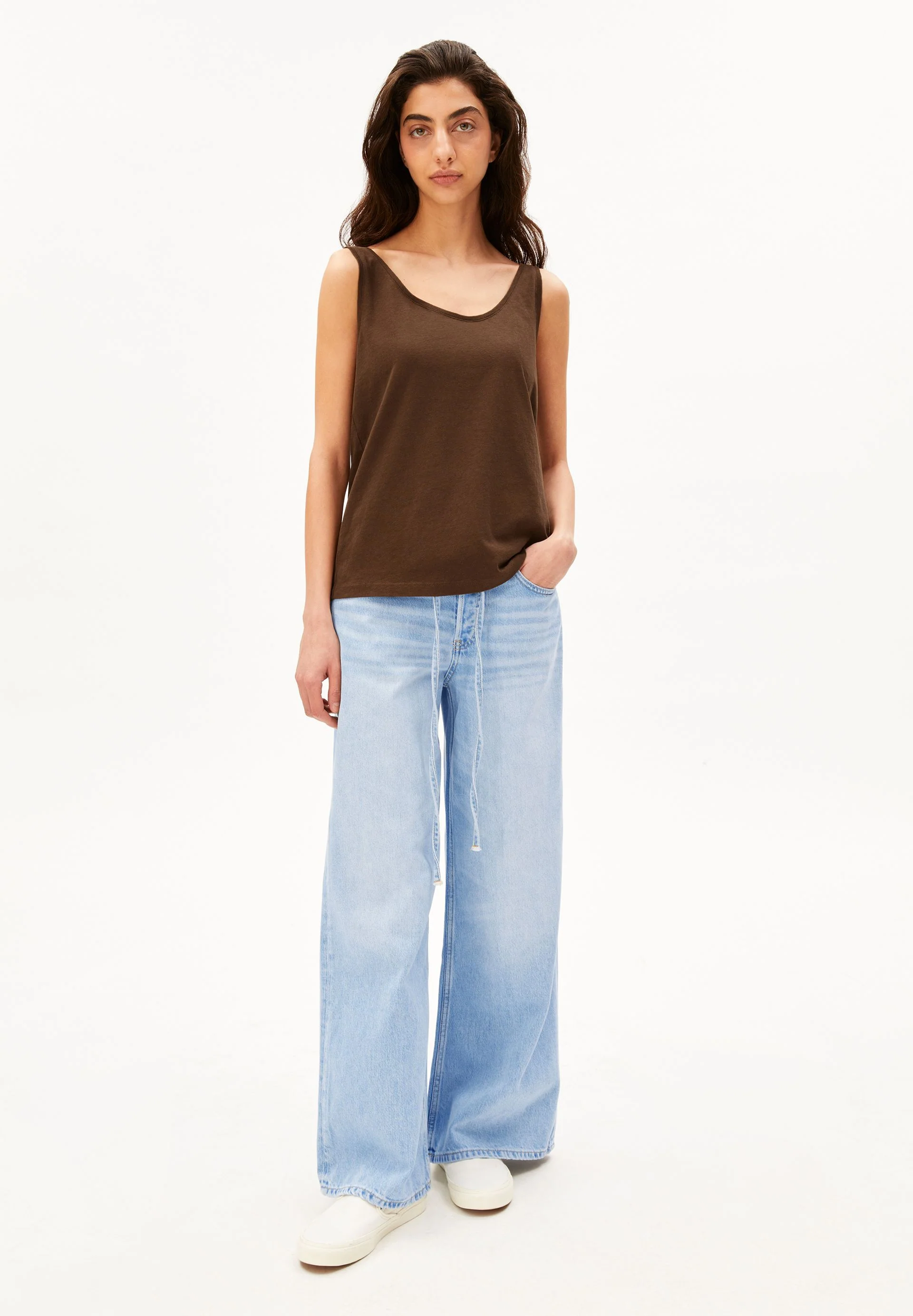 LEINEN-MIX TOP | dried palm - Image 5