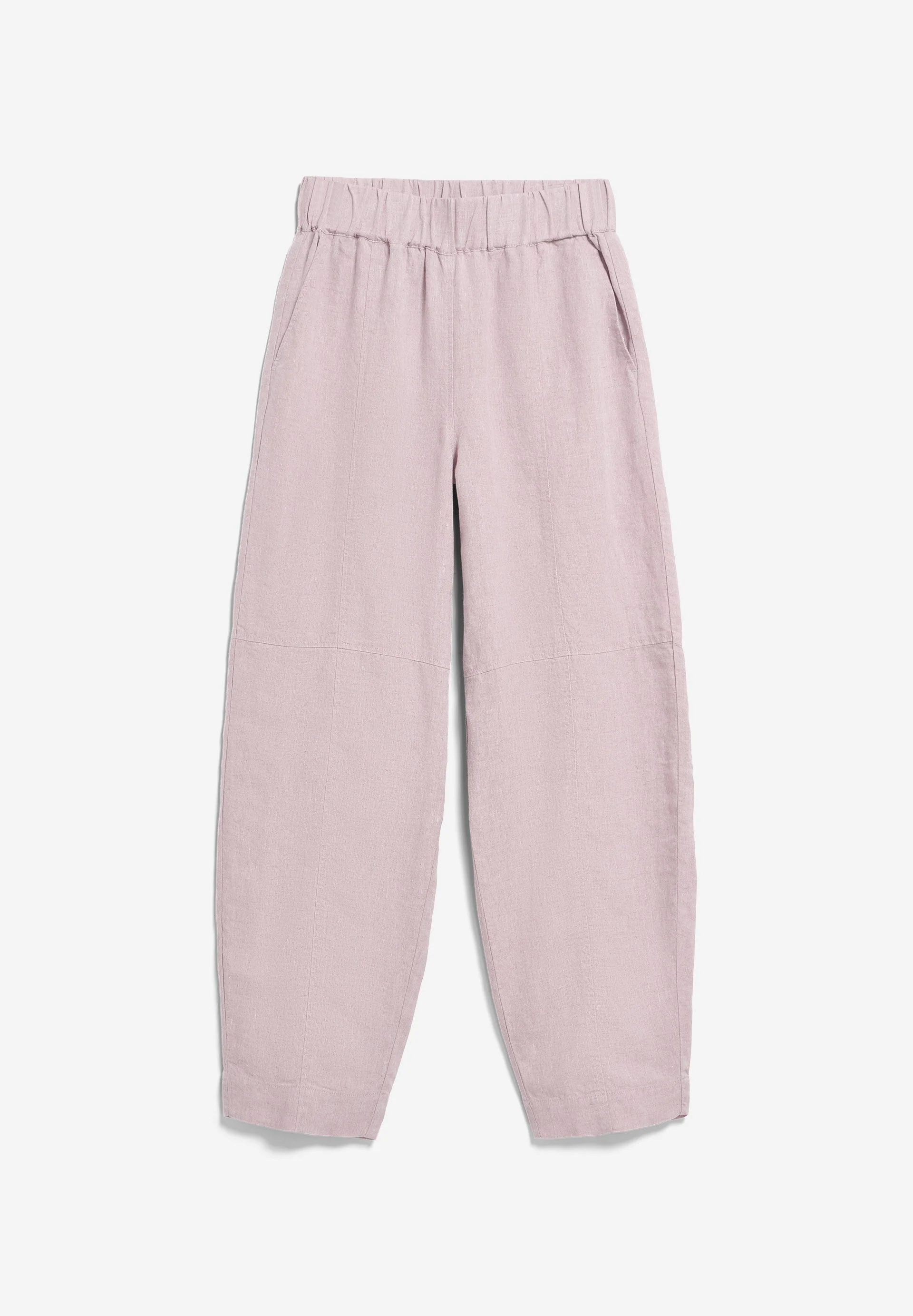 LEINEN PULL-ON BARREL HOSE | pink mist - Image 6
