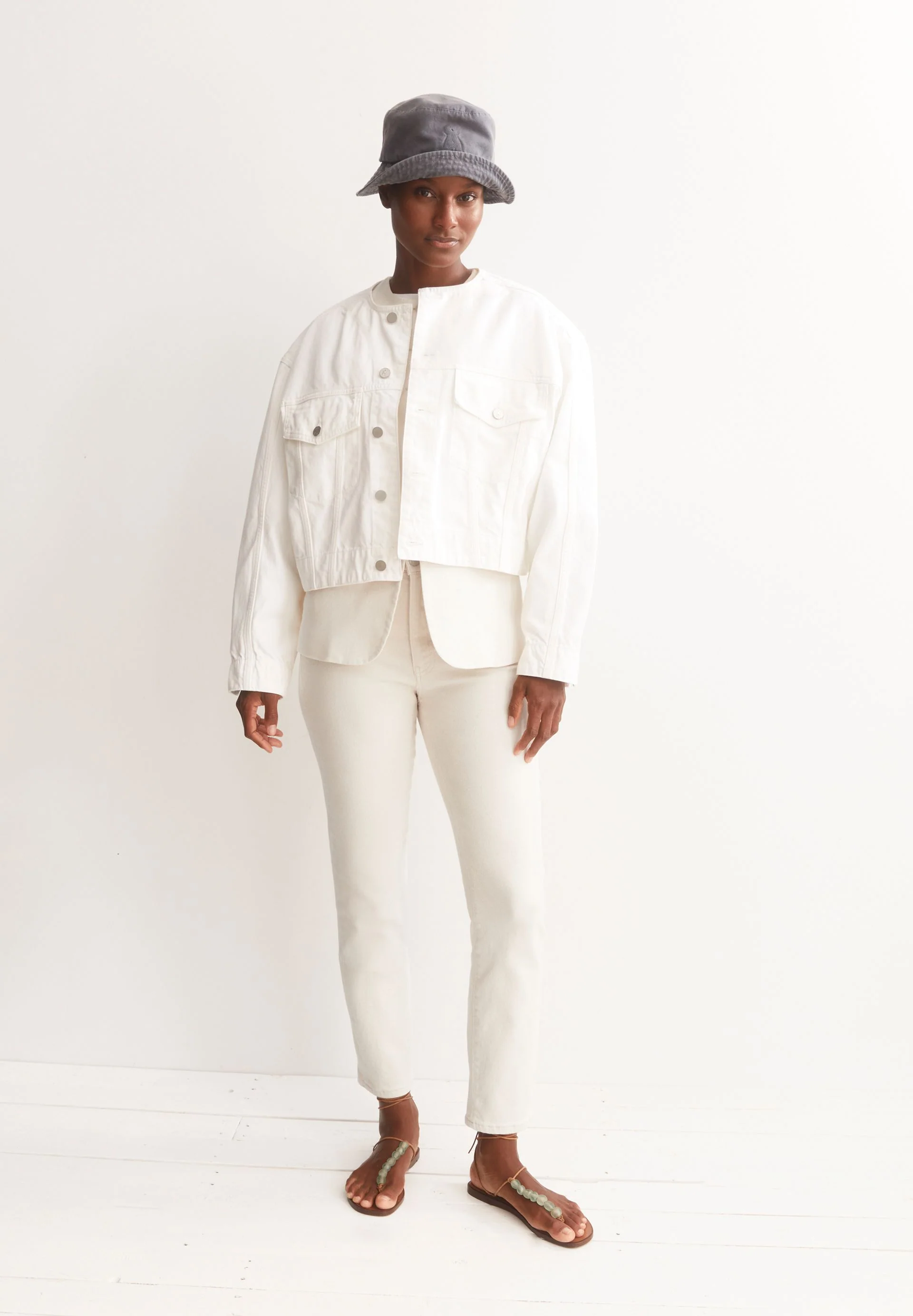 LEJAANI HIGH WAIST SLIM JEANS | undyed - Image 4