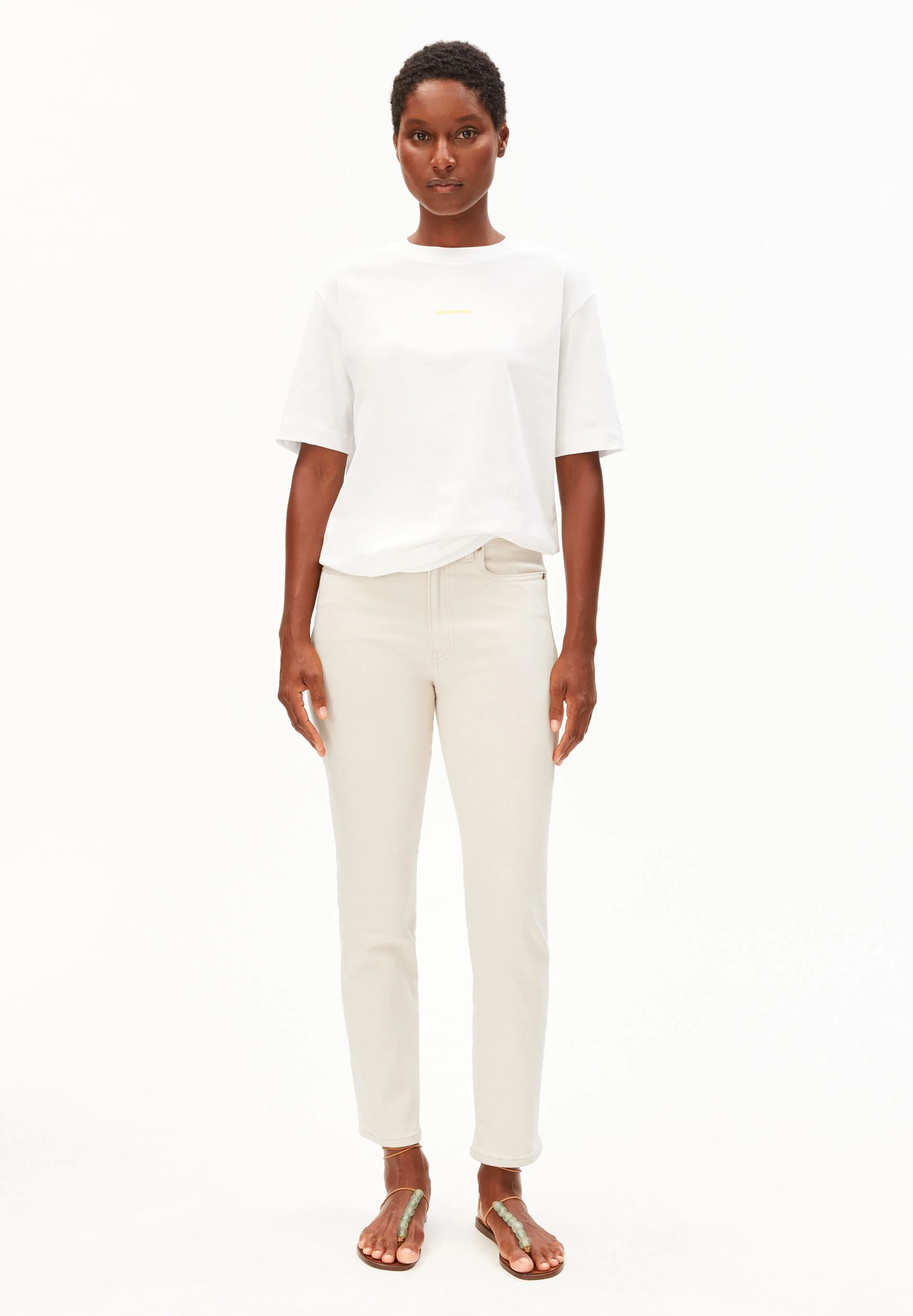 LEJAANI HIGH WAIST SLIM JEANS | undyed - Image 5