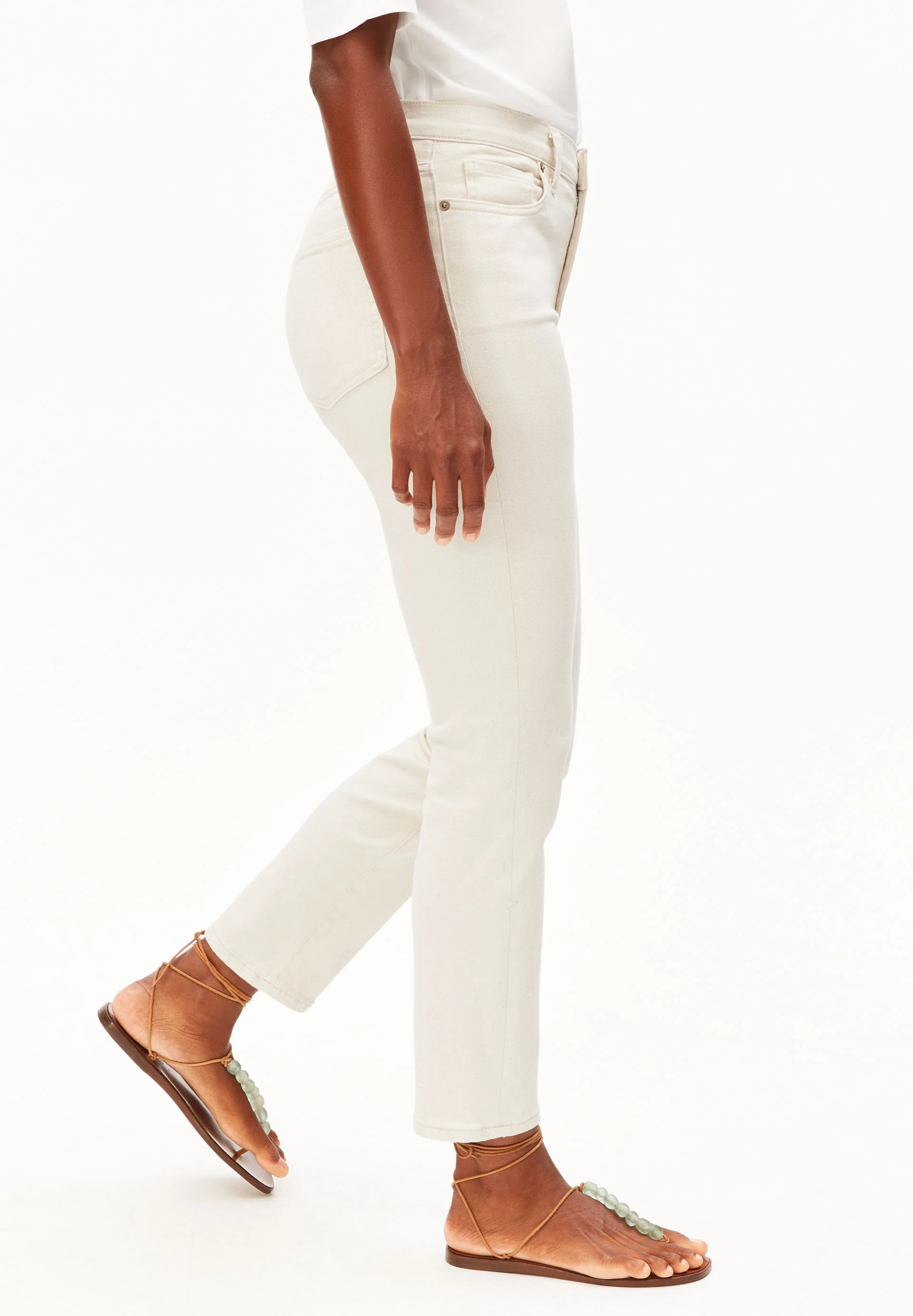 LEJAANI HIGH WAIST SLIM JEANS | undyed - Image 6