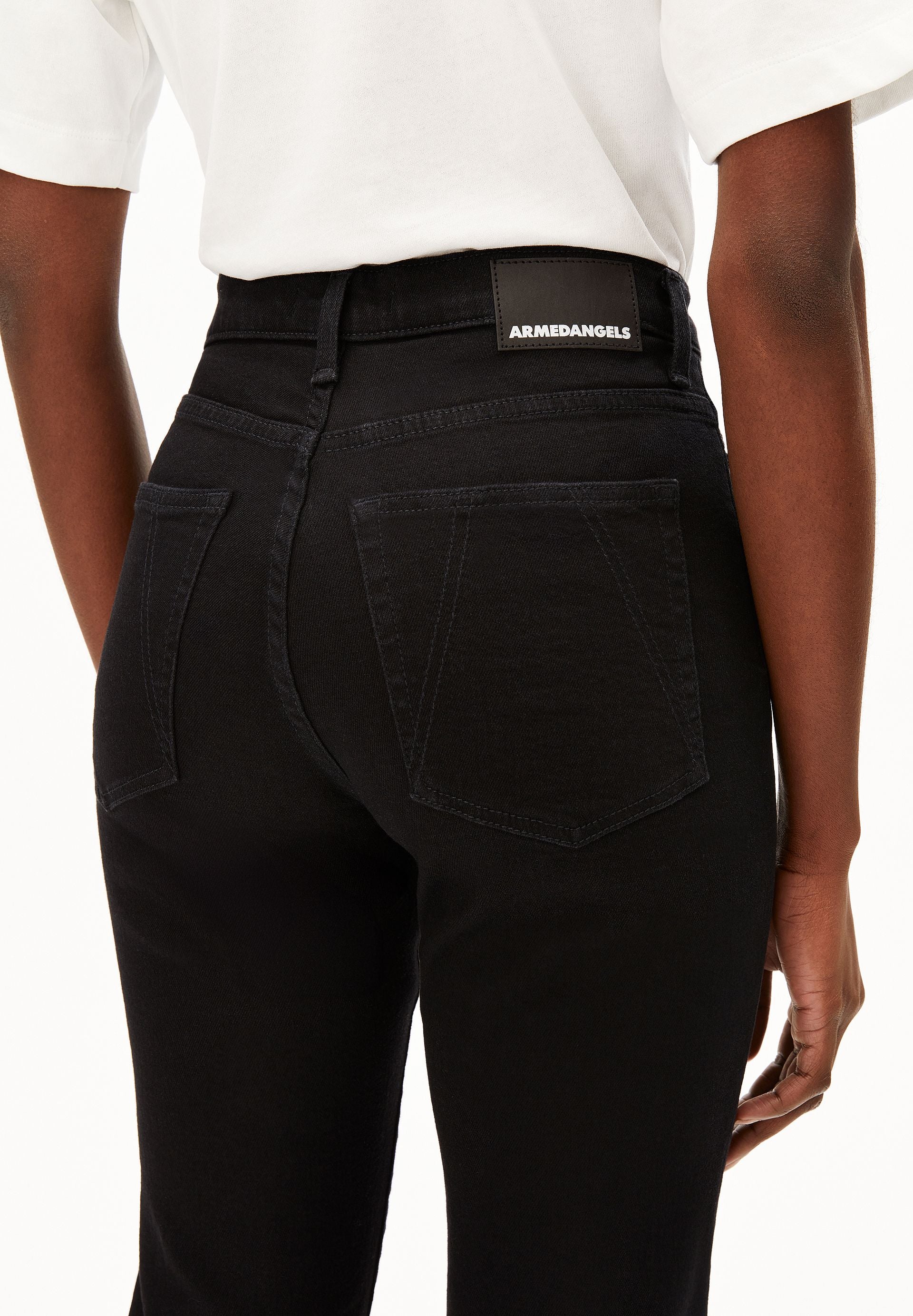 LEJAANI HIGH WAIST SLIM JEANS | rinse black - Image 3