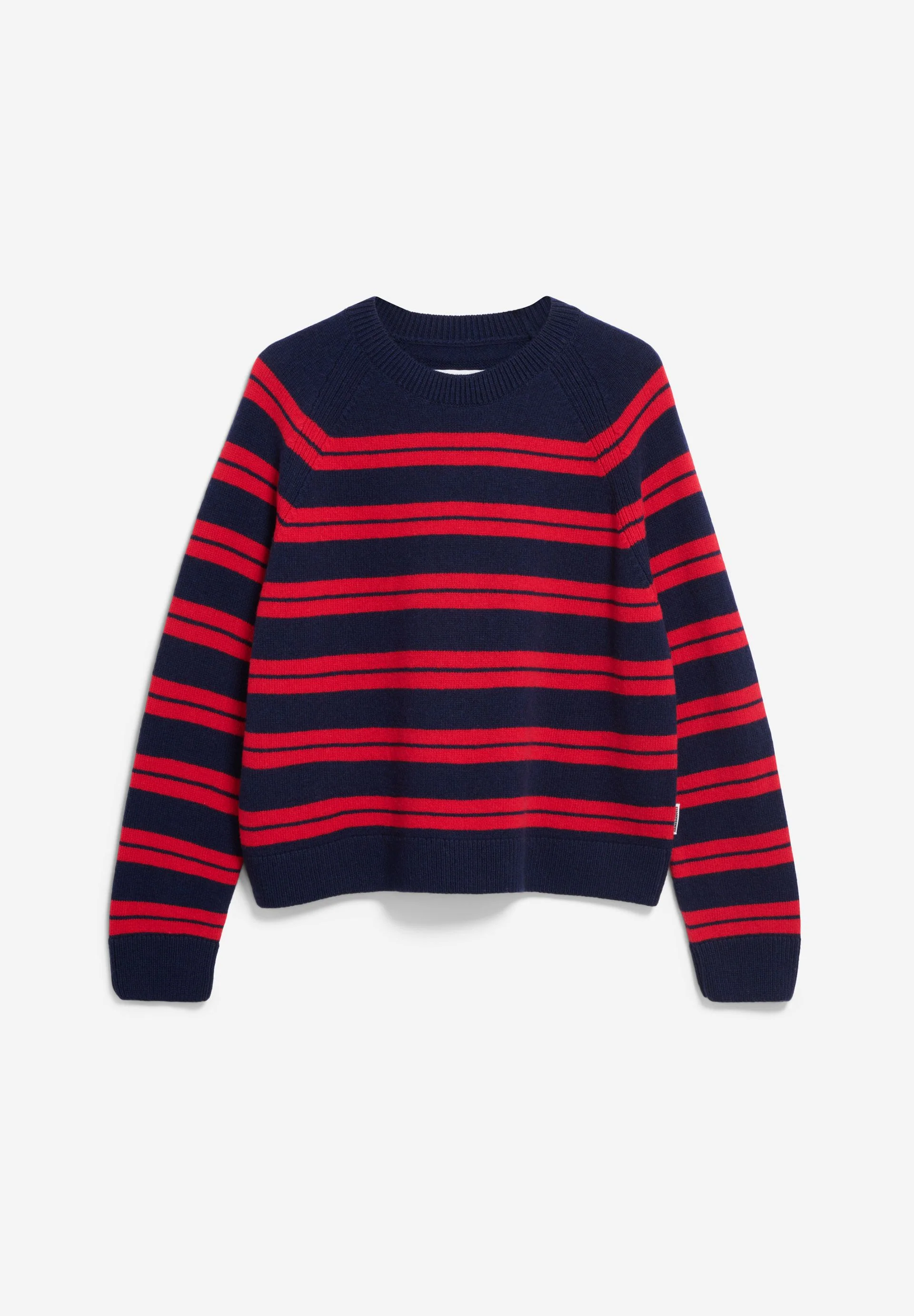 LILIRIAA FINE STRIPES STRICKPULLOVER | tinted navy-candy apple - Image 7