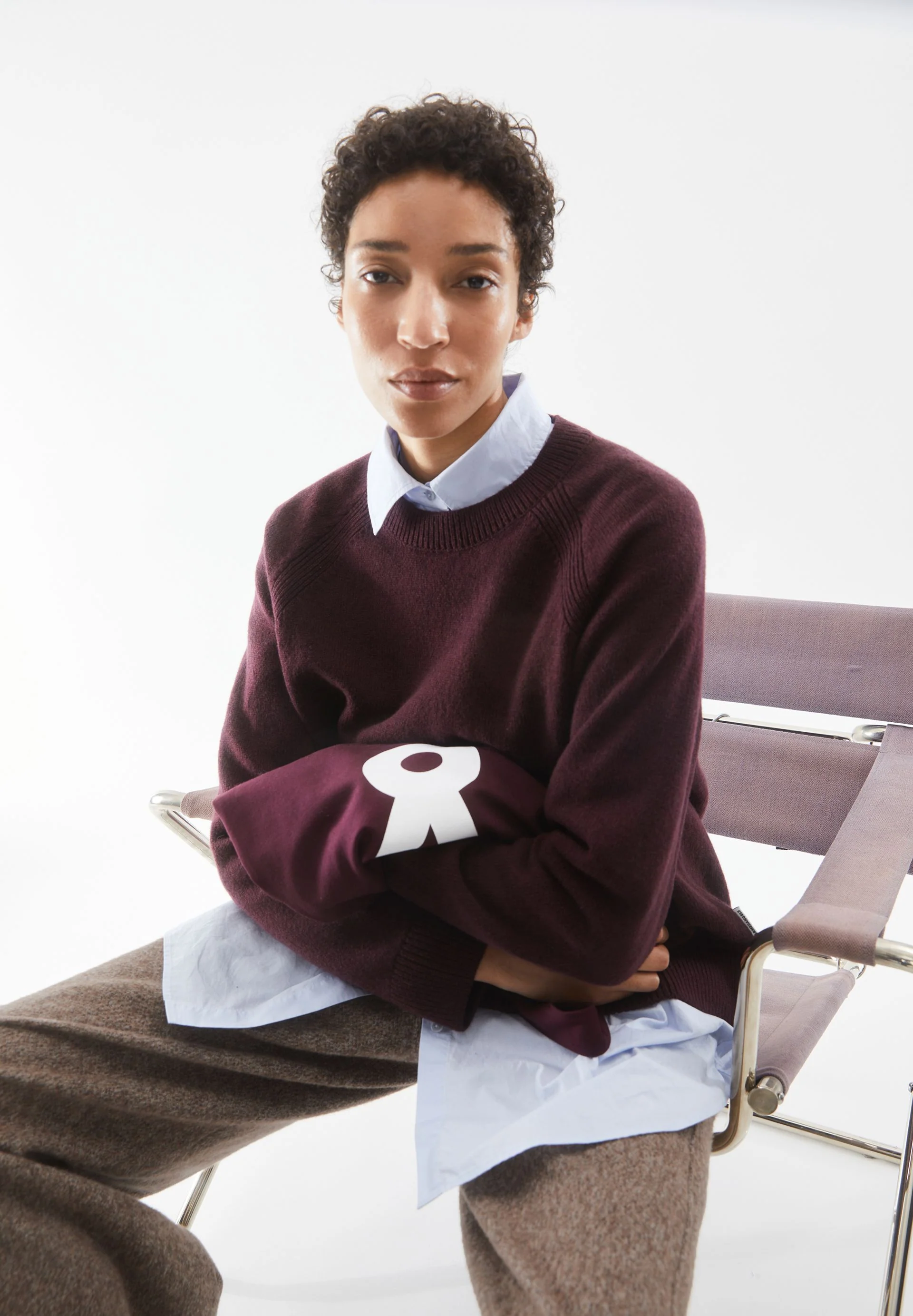 LILIRIAA REGLANA STRICKPULLOVER | dark cranberry - Image 4