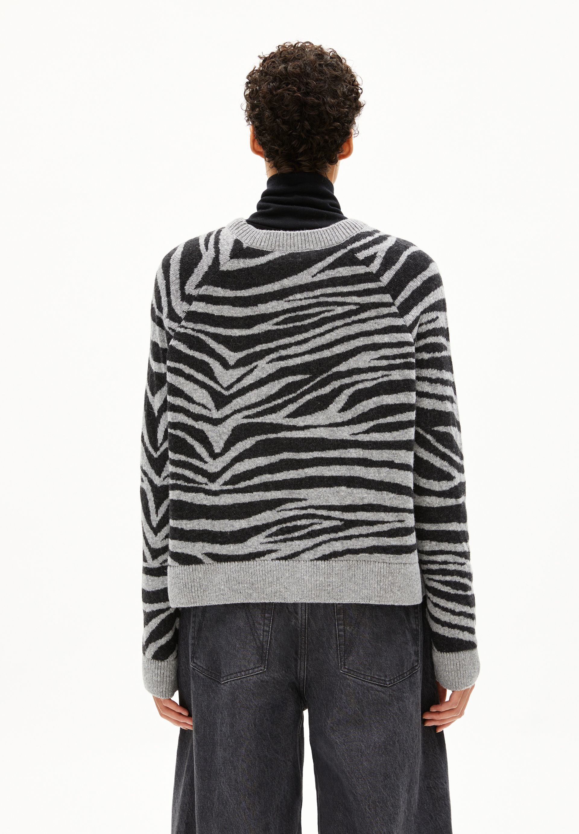 LILIRIAA ZEBRARAA STRICKPULLOVER | silver melange-steel melange - Image 2
