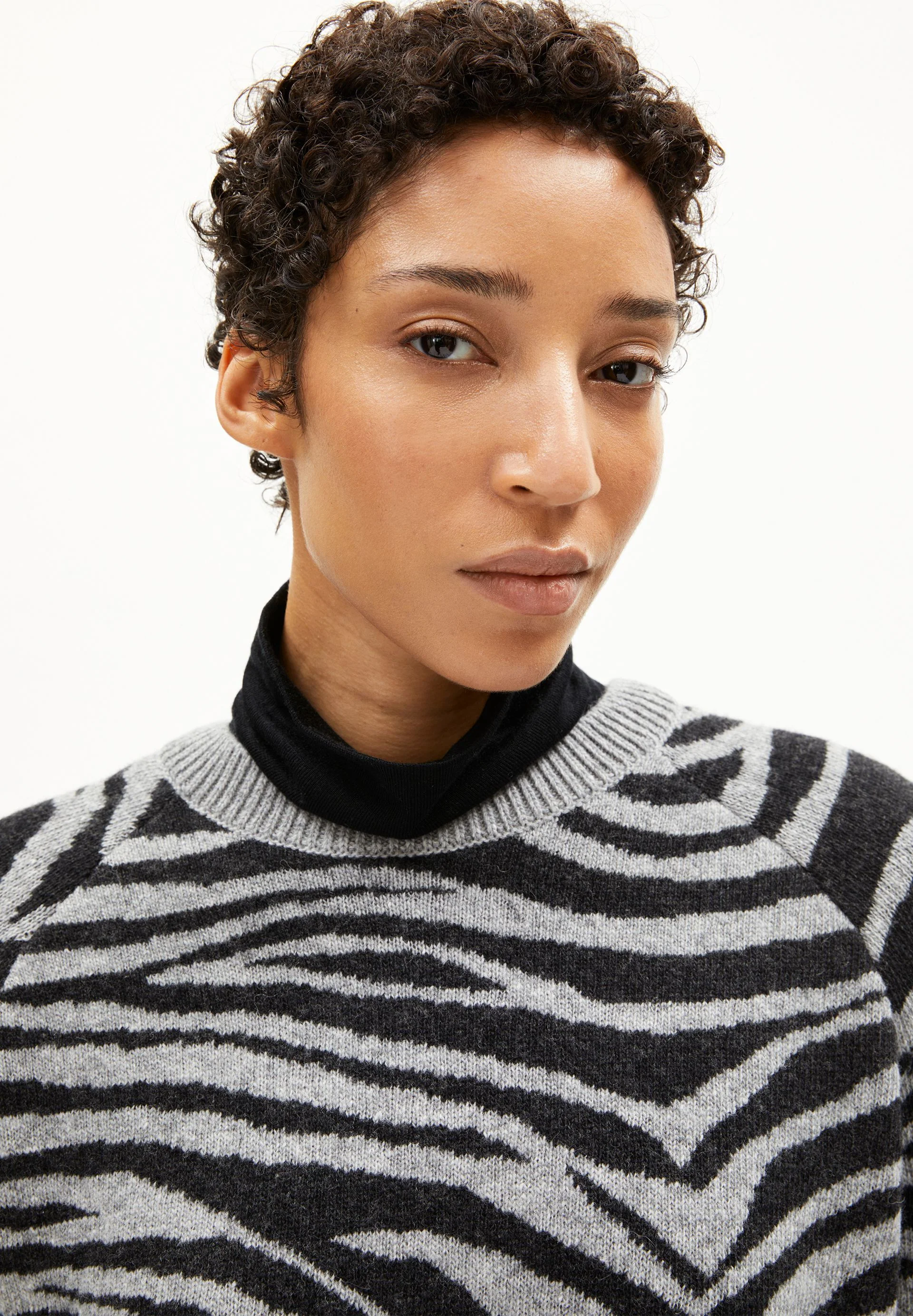 LILIRIAA ZEBRARAA STRICKPULLOVER | silver melange-steel melange - Image 3