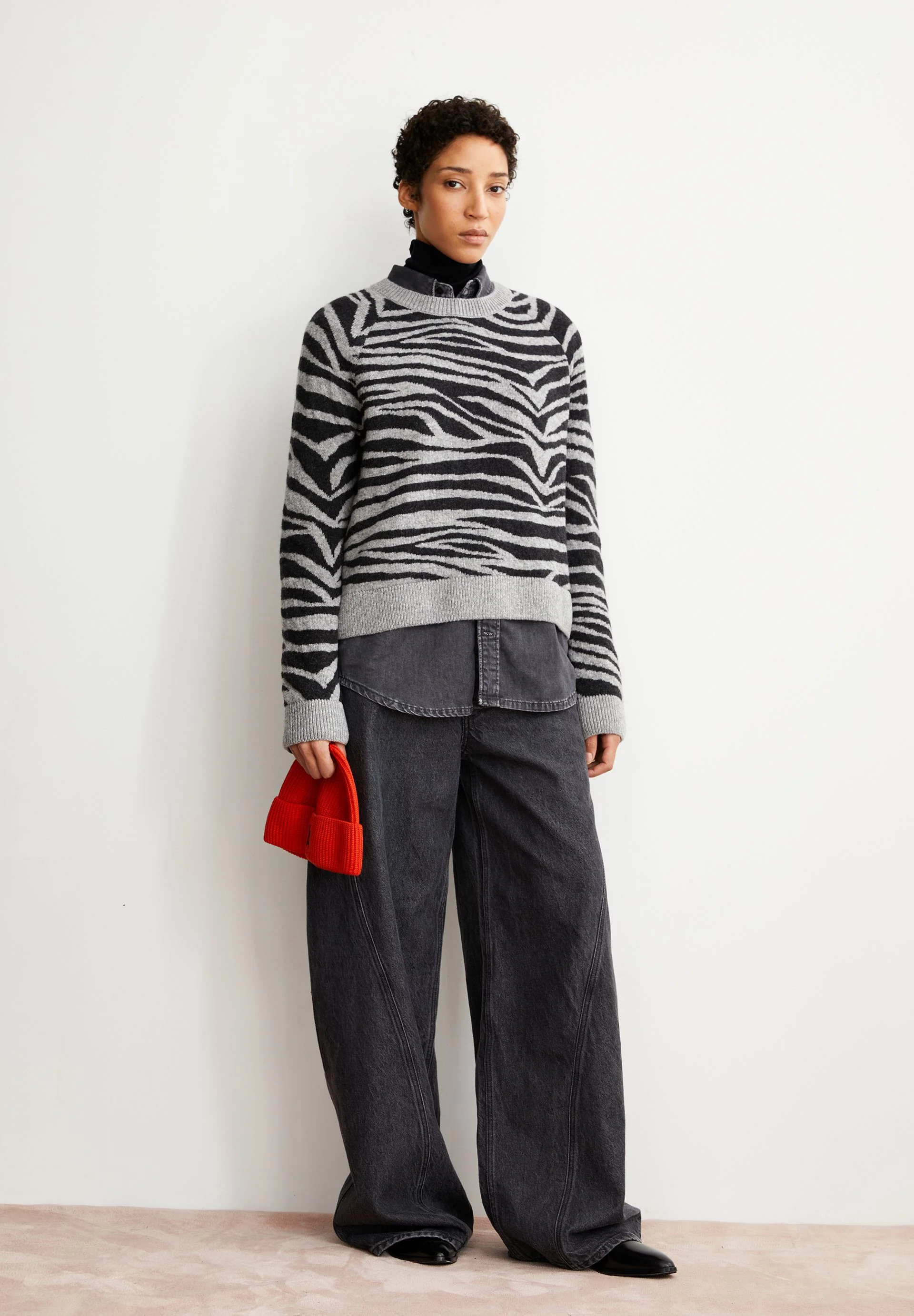 LILIRIAA ZEBRARAA STRICKPULLOVER | silver melange-steel melange - Image 6