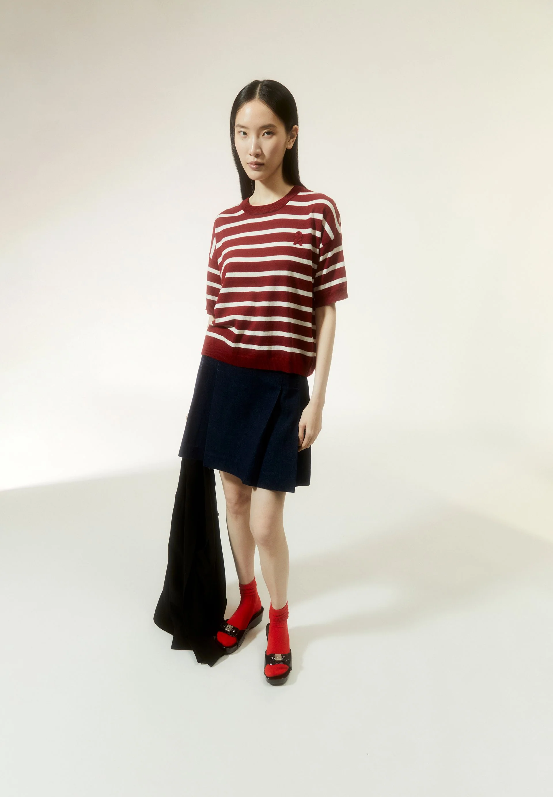 LILLAAS STRIPES | dark crimson-off white - Image 4