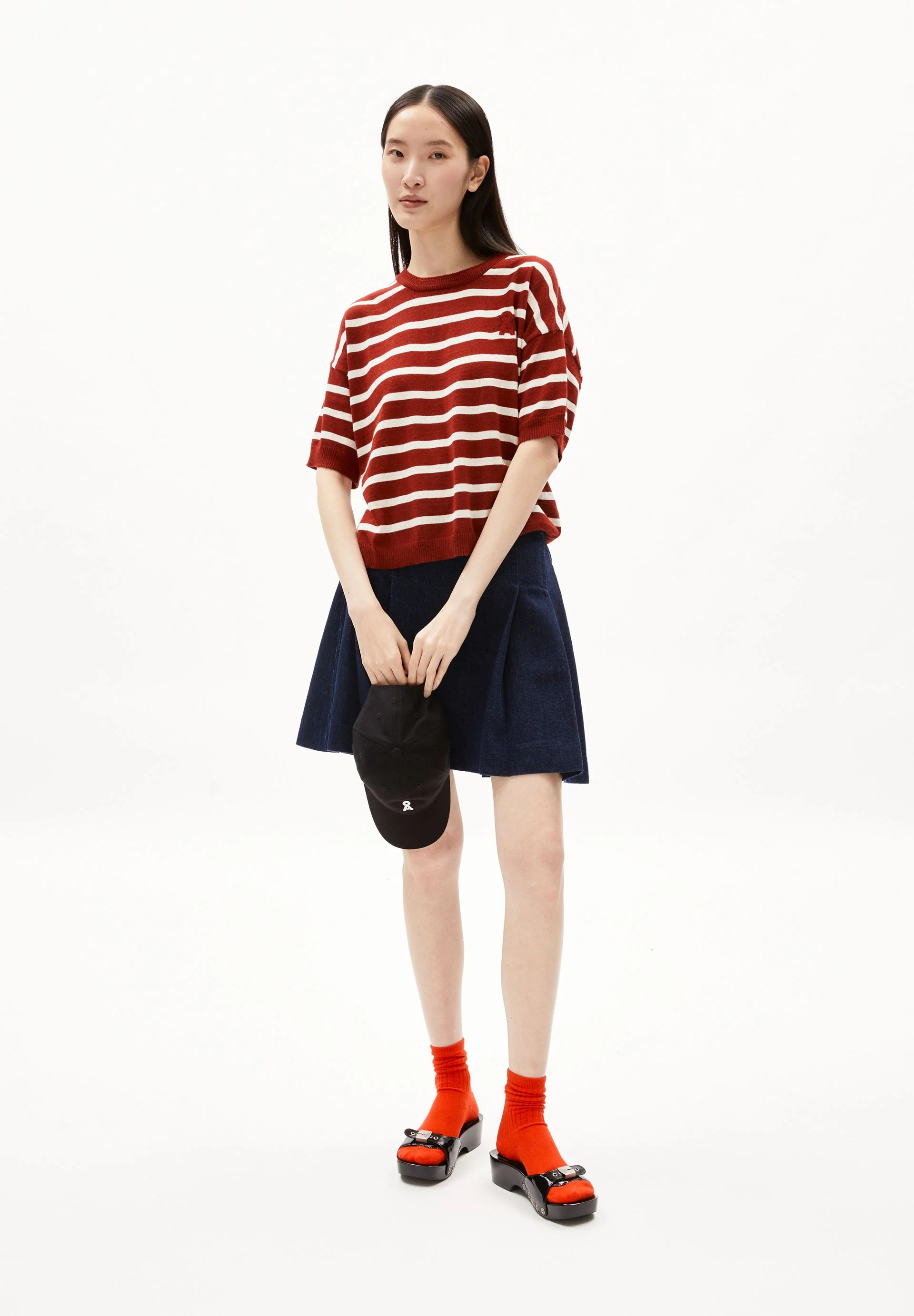 LILLAAS STRIPES | dark crimson-off white - Image 5