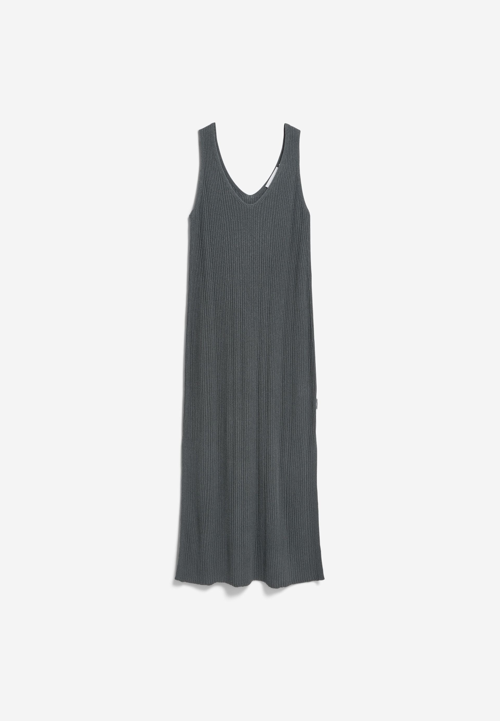 LEINEN-MIX STRICKKLEID | space steel - Image 6