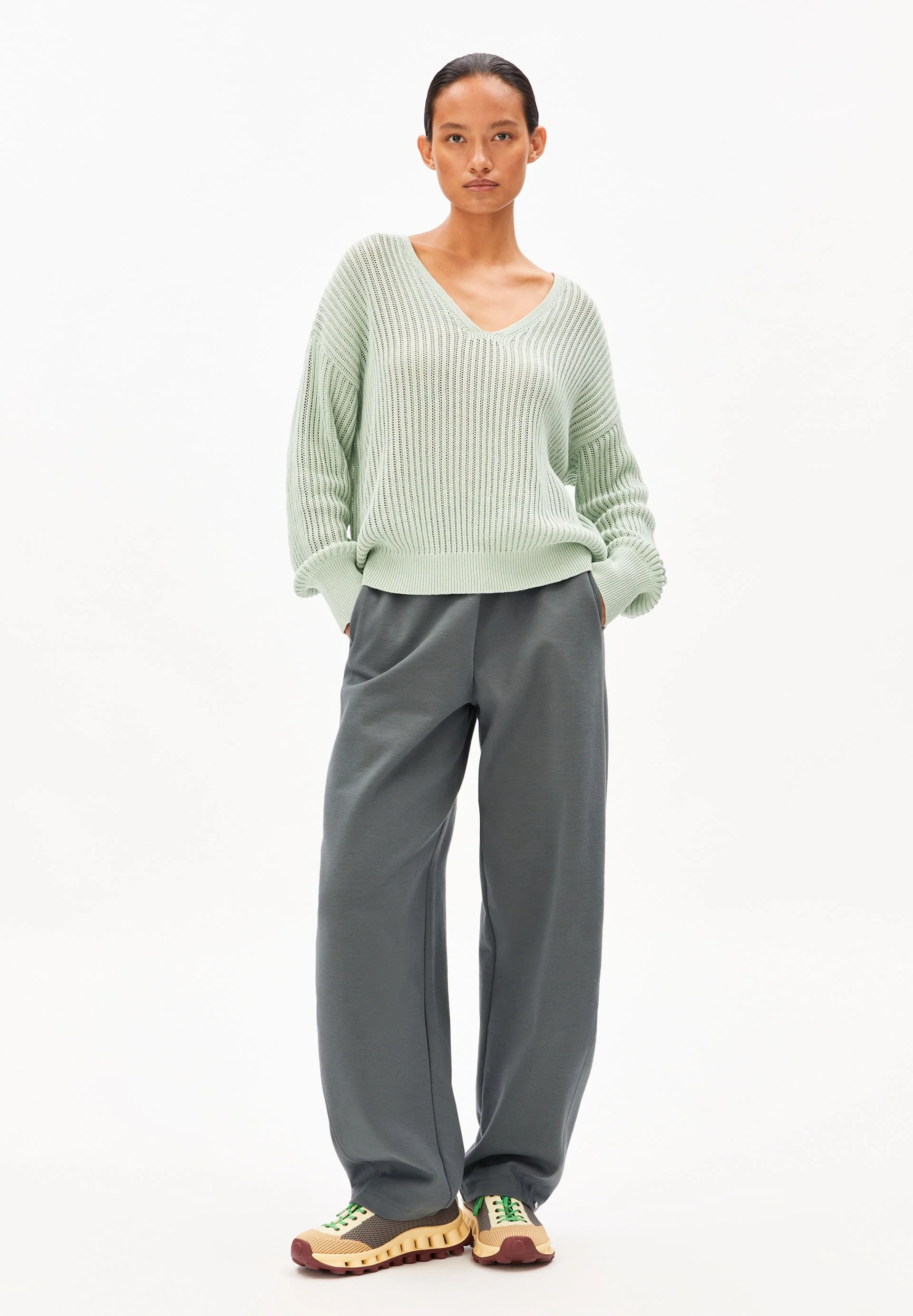 LEINEN-MIX STRICKPULLOVER | foam - Image 5