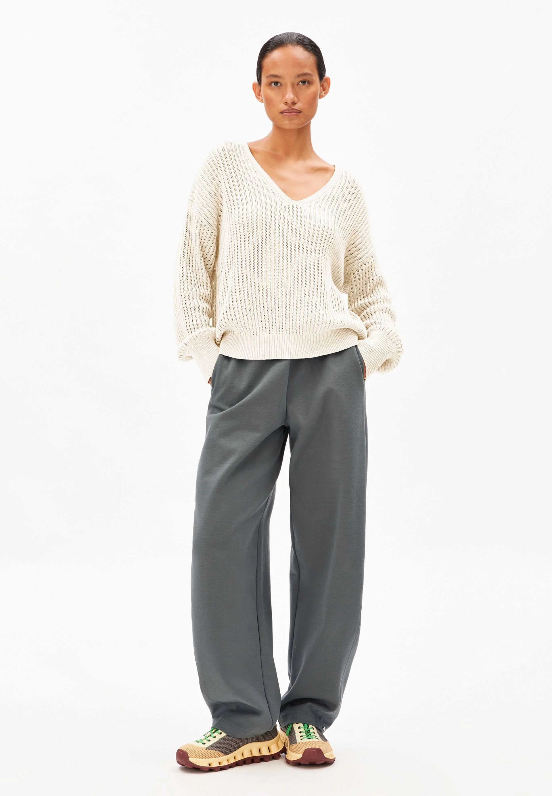 LEINEN-MIX STRICKPULLOVER | undyed - Image 5