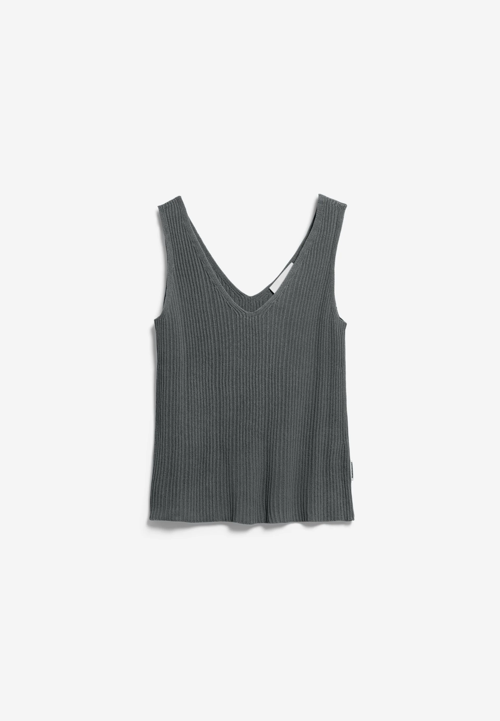 LEINEN-MIX STRICKTOP | space steel - Image 6