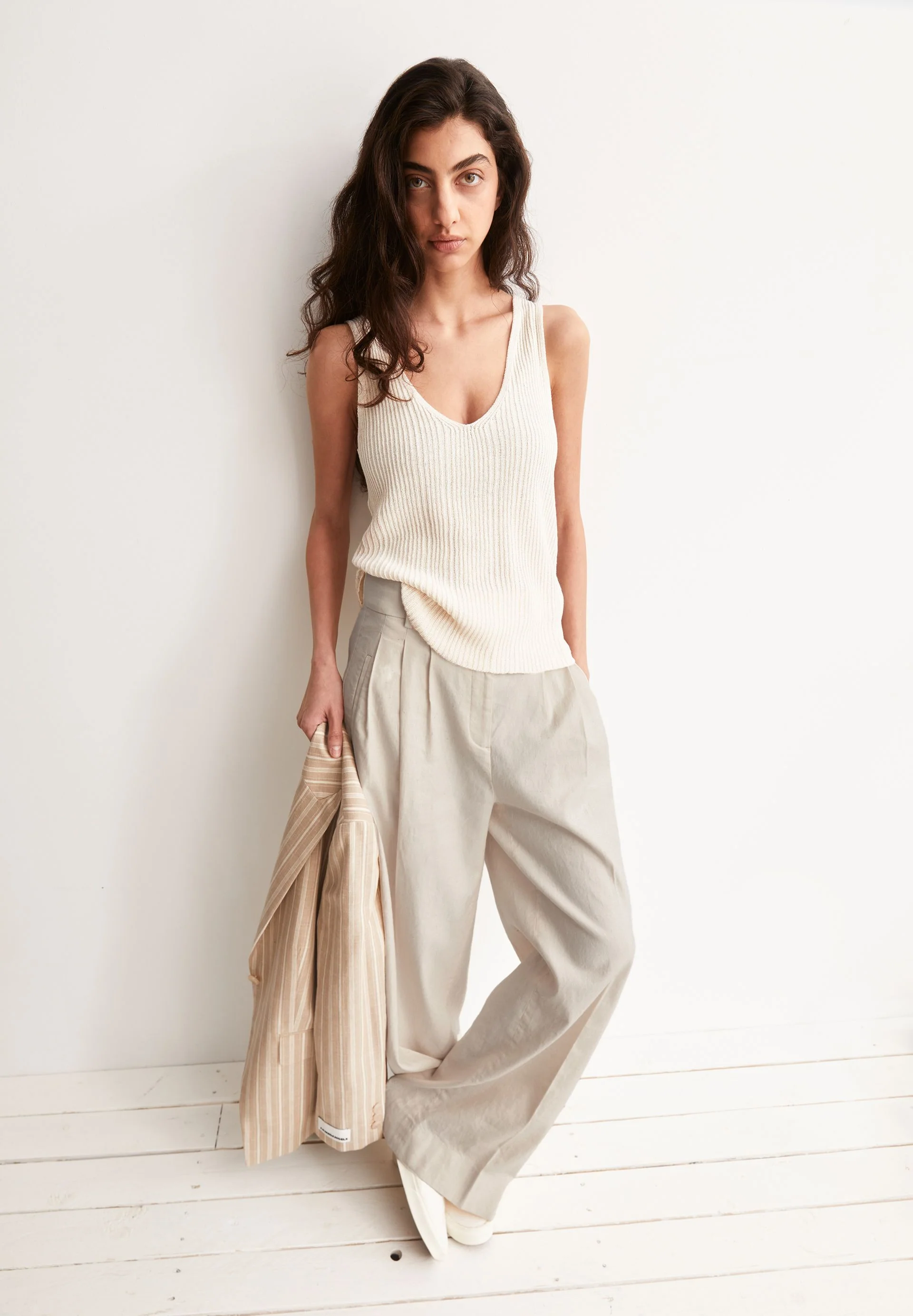 LEINEN-MIX STRICKTOP | undyed - Image 4