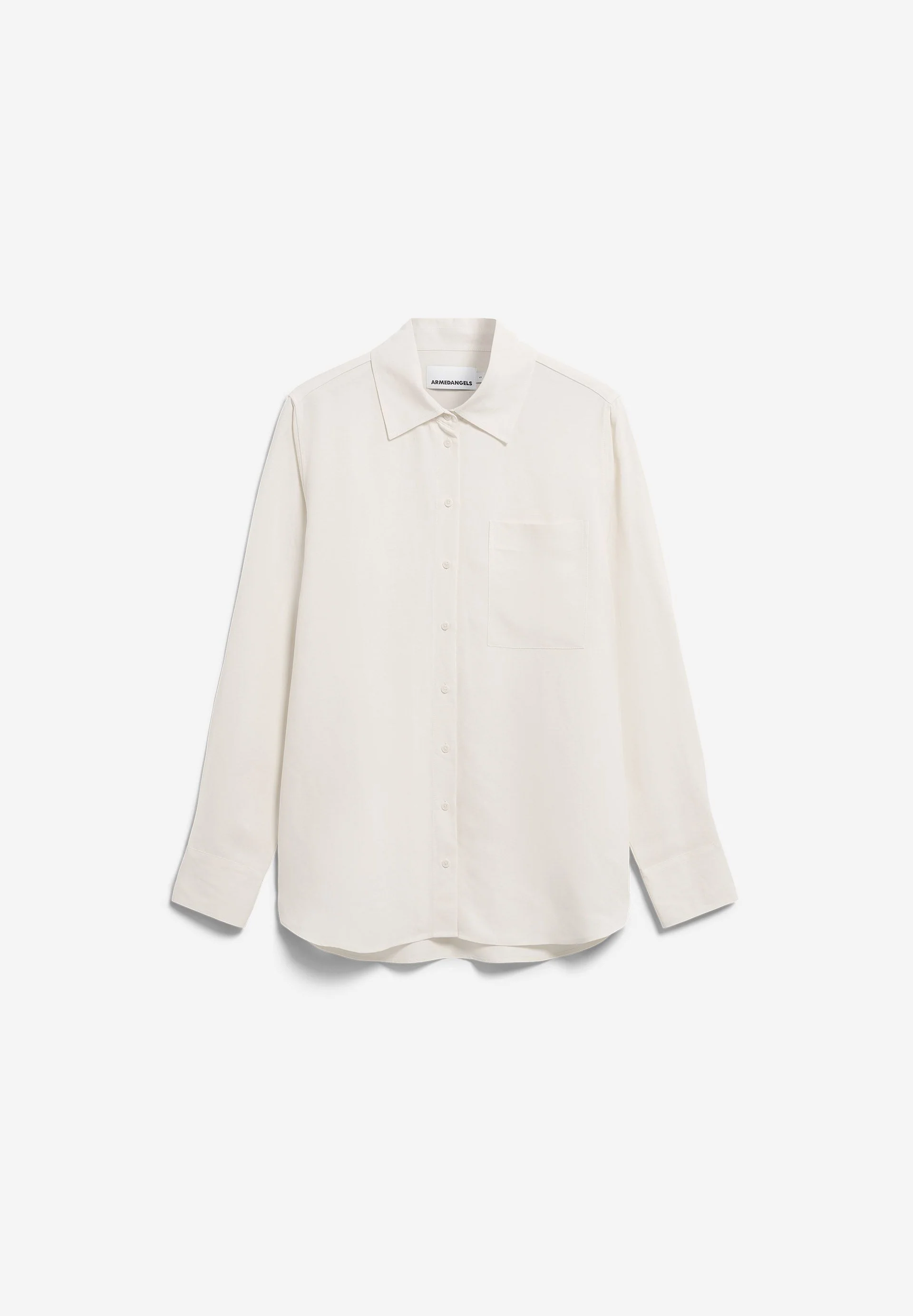 LEINEN-MIX BLUSE | oatmilk - Image 6