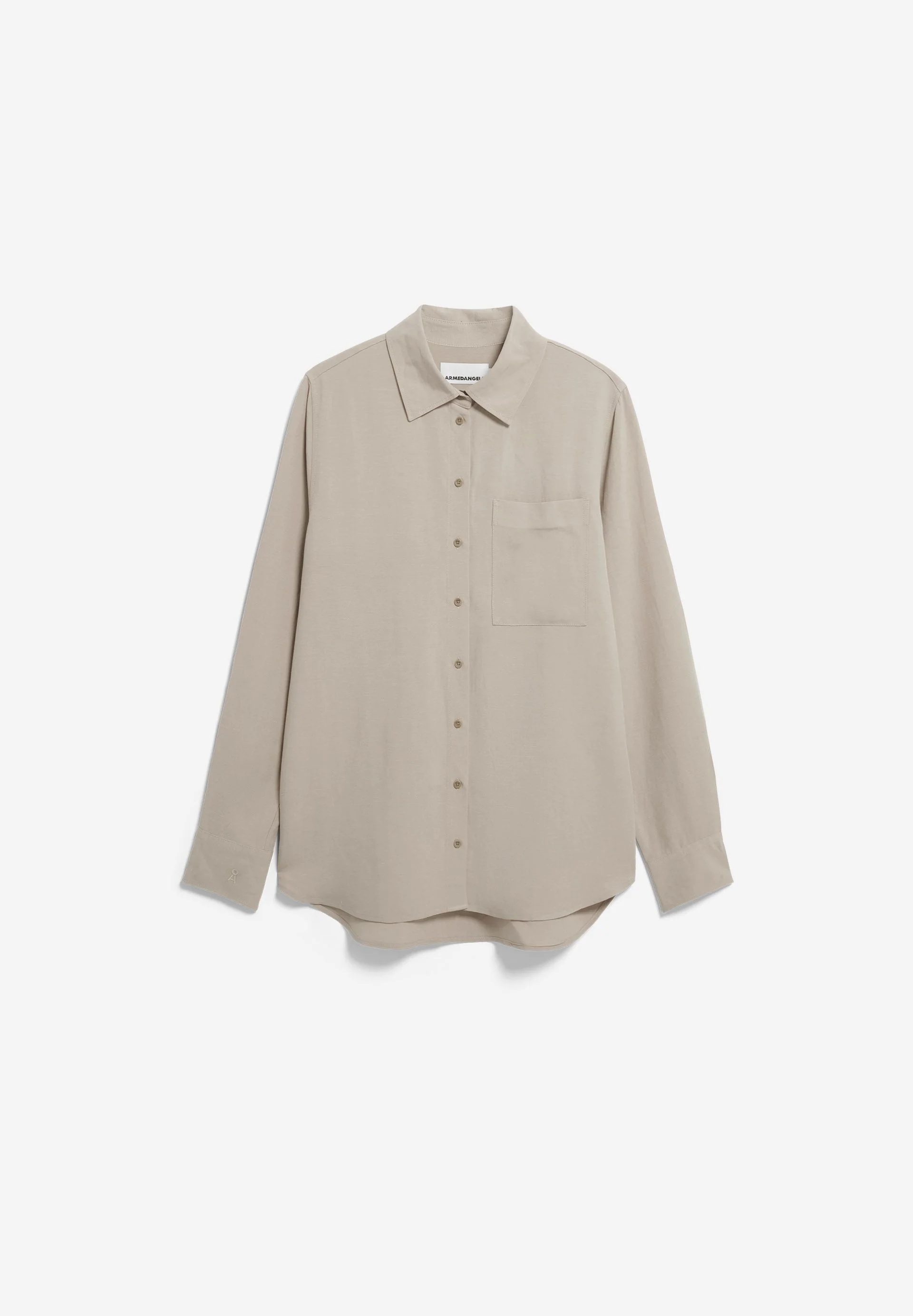 LEINEN-MIX BLUSE | sandstone - Image 6