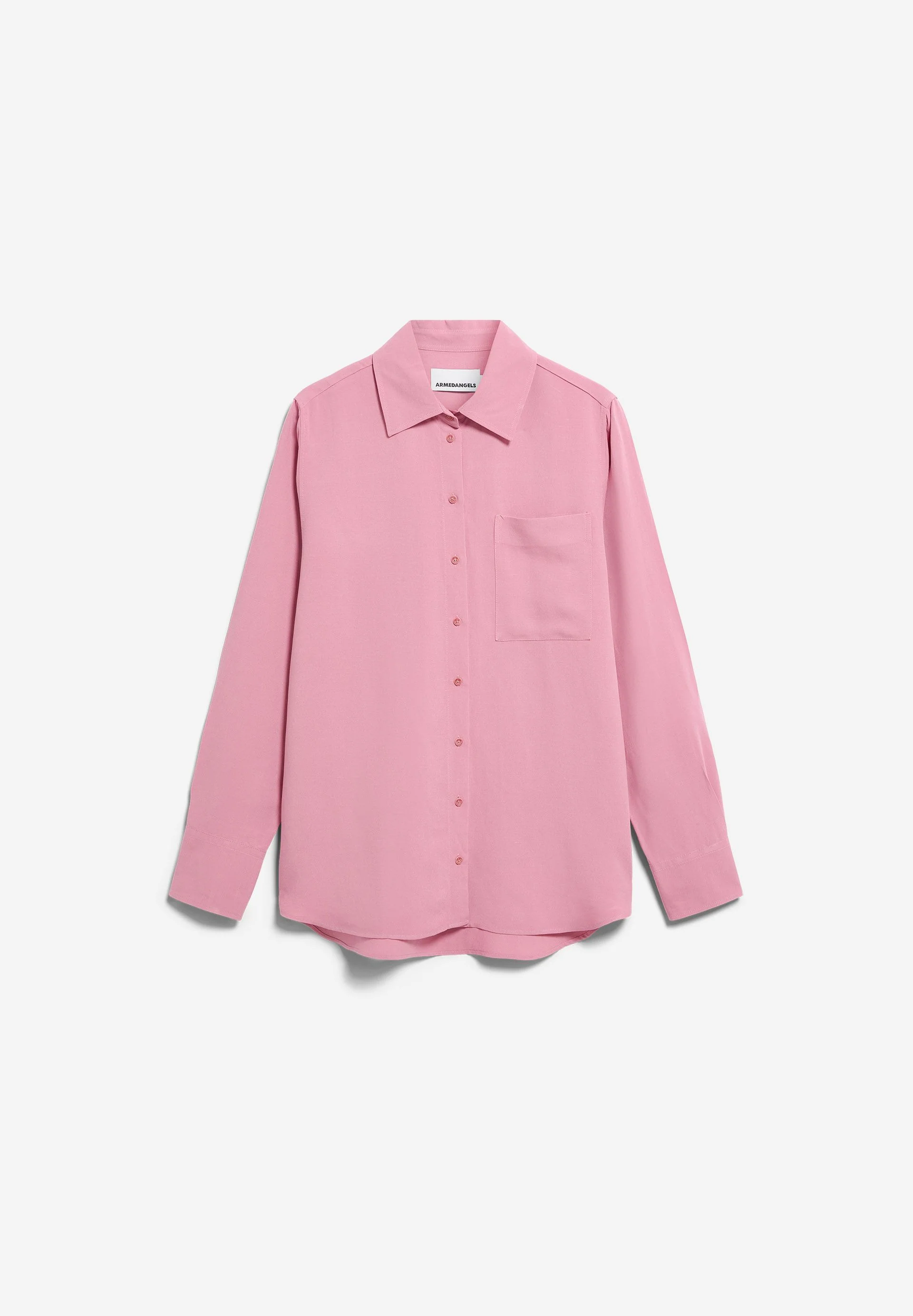 LEINEN-MIX BLUSE | washed berry - Image 6
