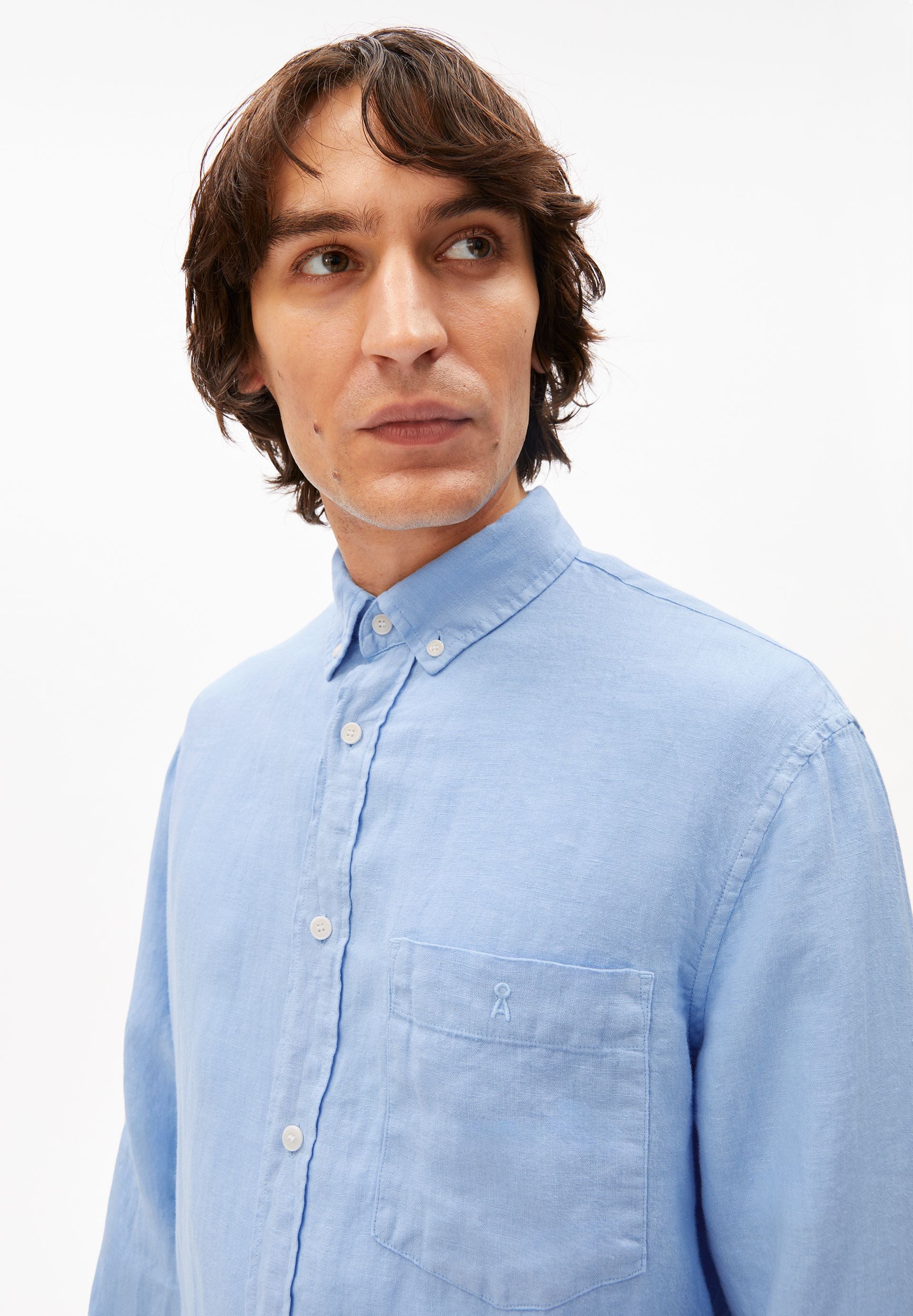LEINEN-LANGARMHEMD | wedgwood - Image 3