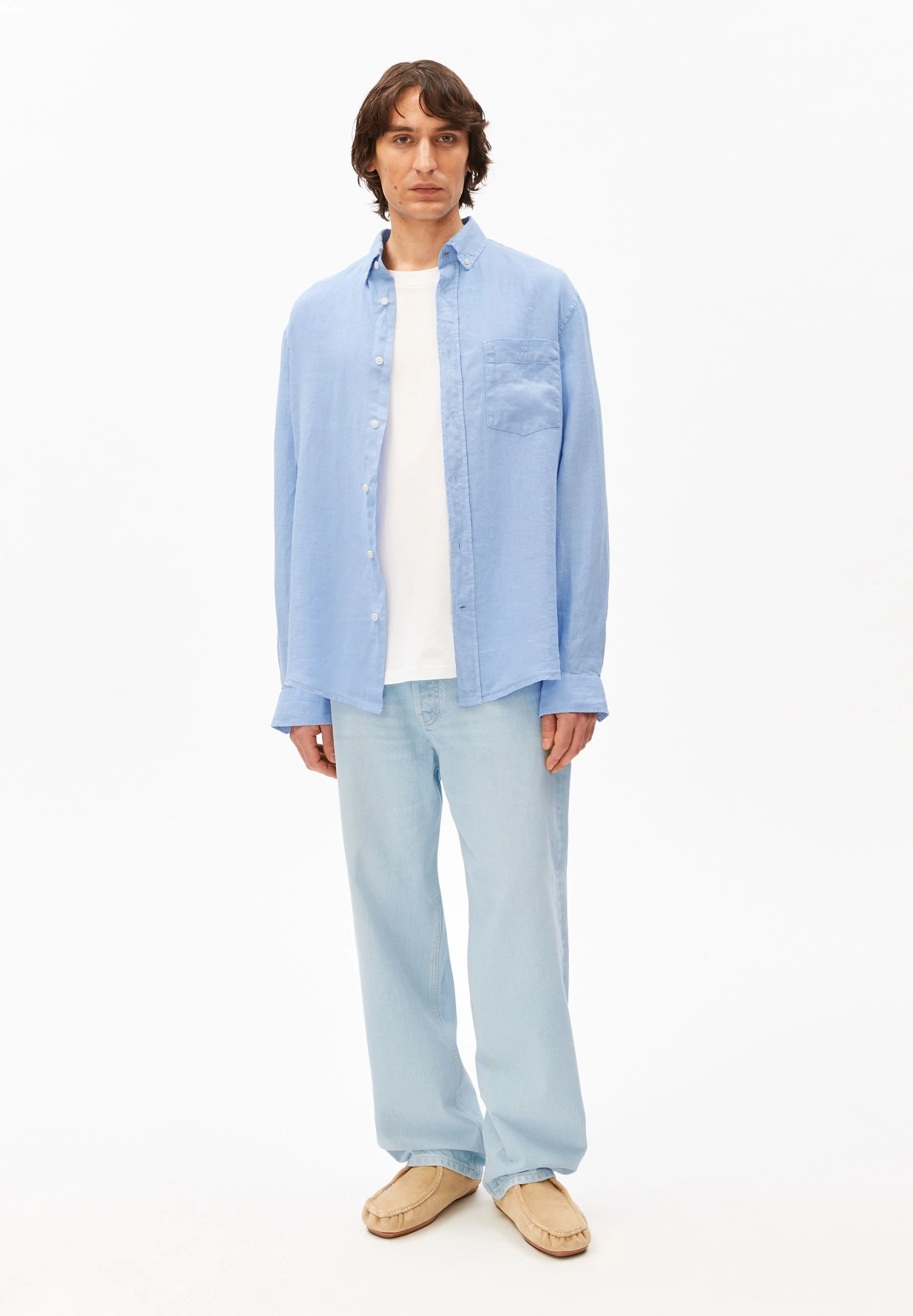 LEINEN-LANGARMHEMD | wedgwood - Image 5