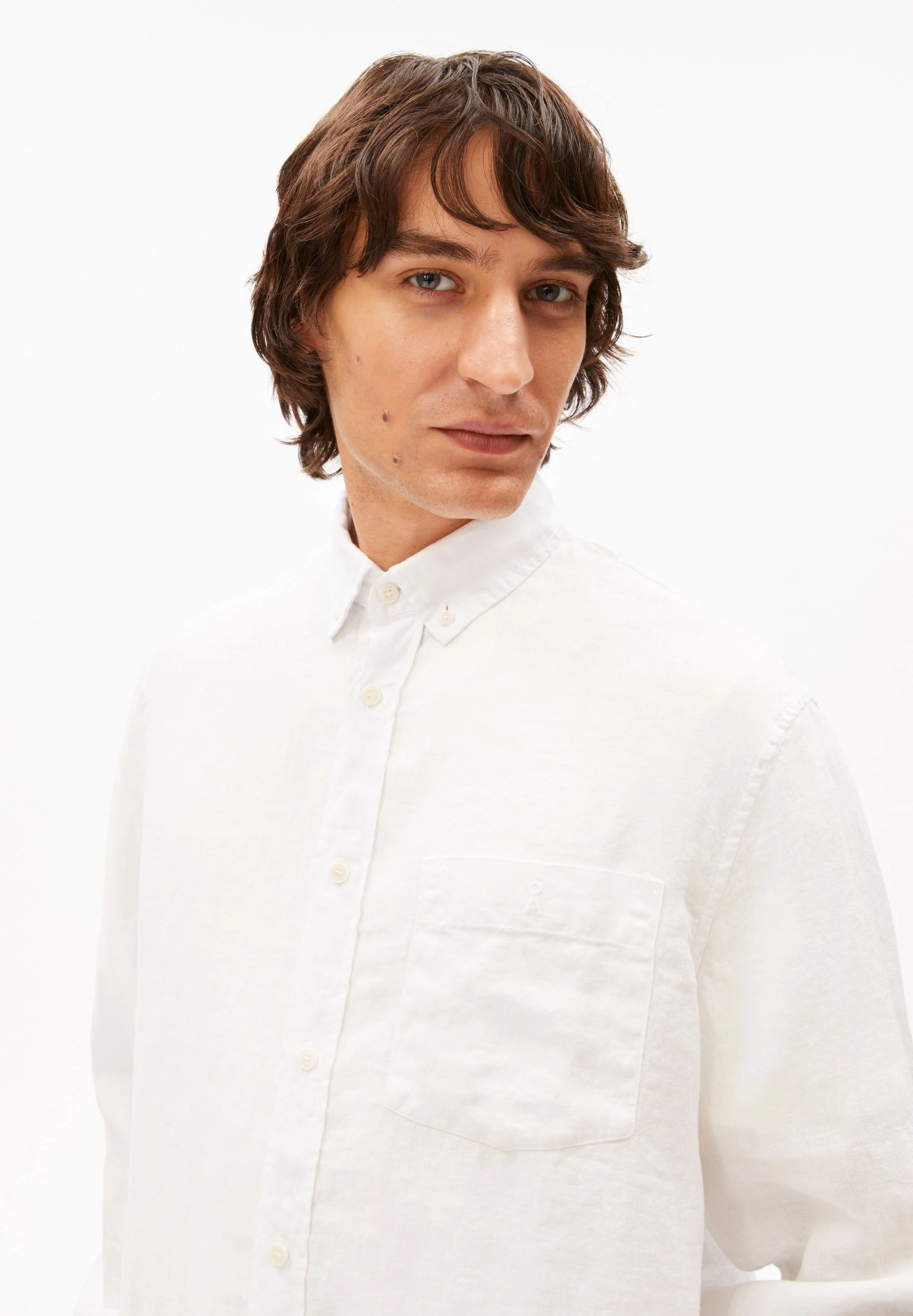LEINEN-LANGARMHEMD | white - Image 3