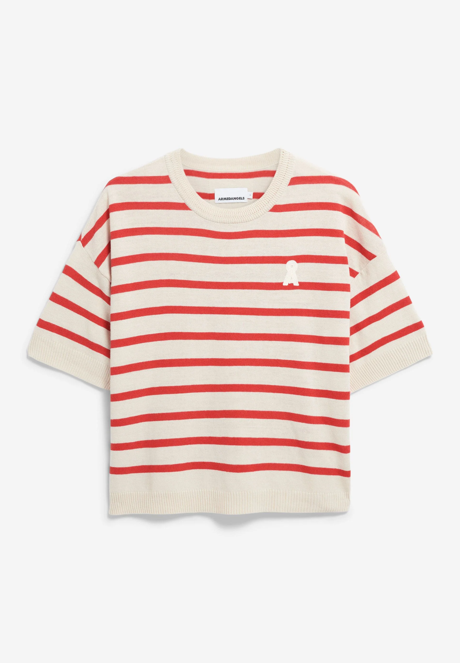 LIZAA LINO STRIPES | raw white-coral blush - Image 6
