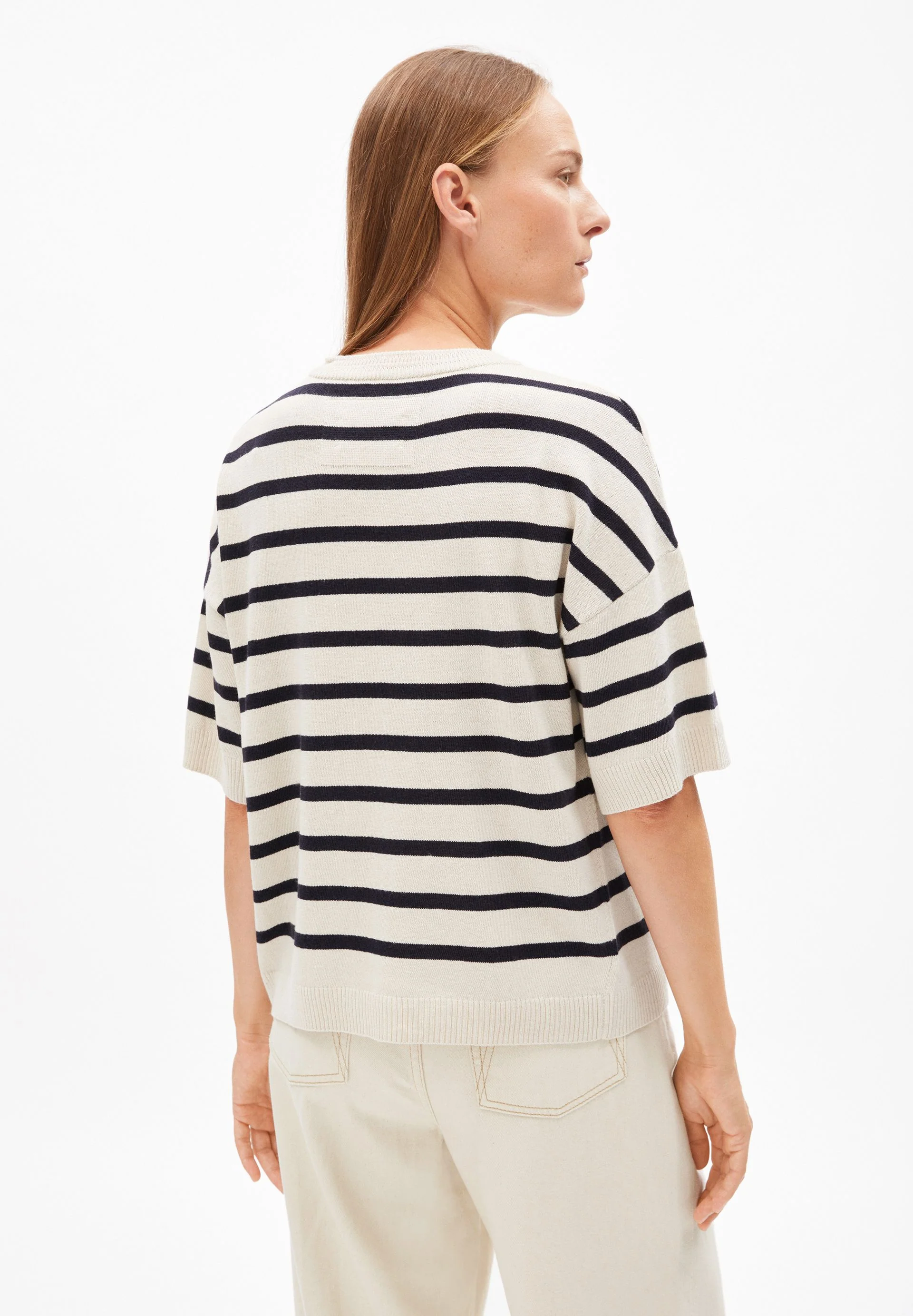 LIZAA LINO STRIPES | raw white-night sky - Image 2