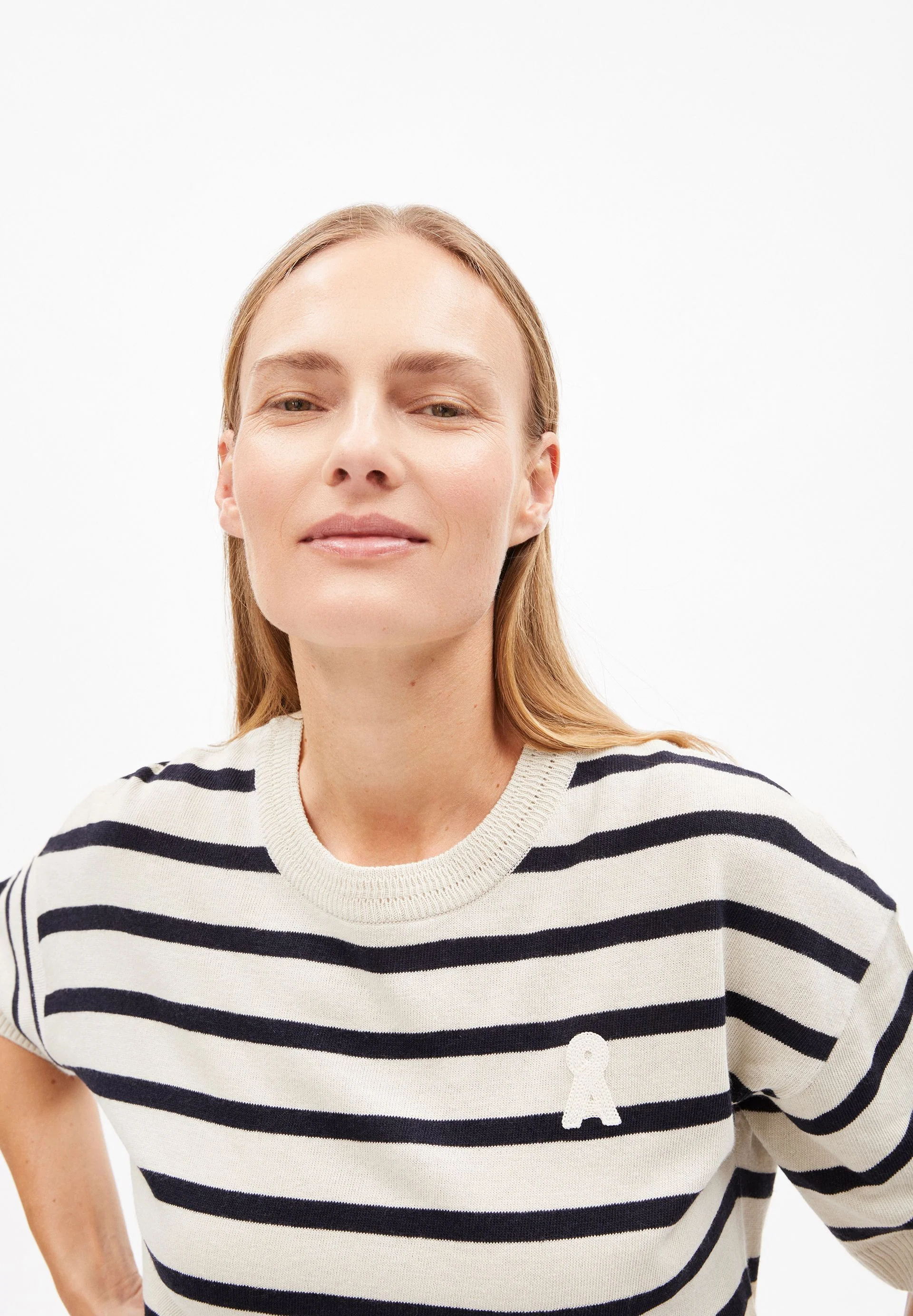 LIZAA LINO STRIPES | raw white-night sky - Image 3
